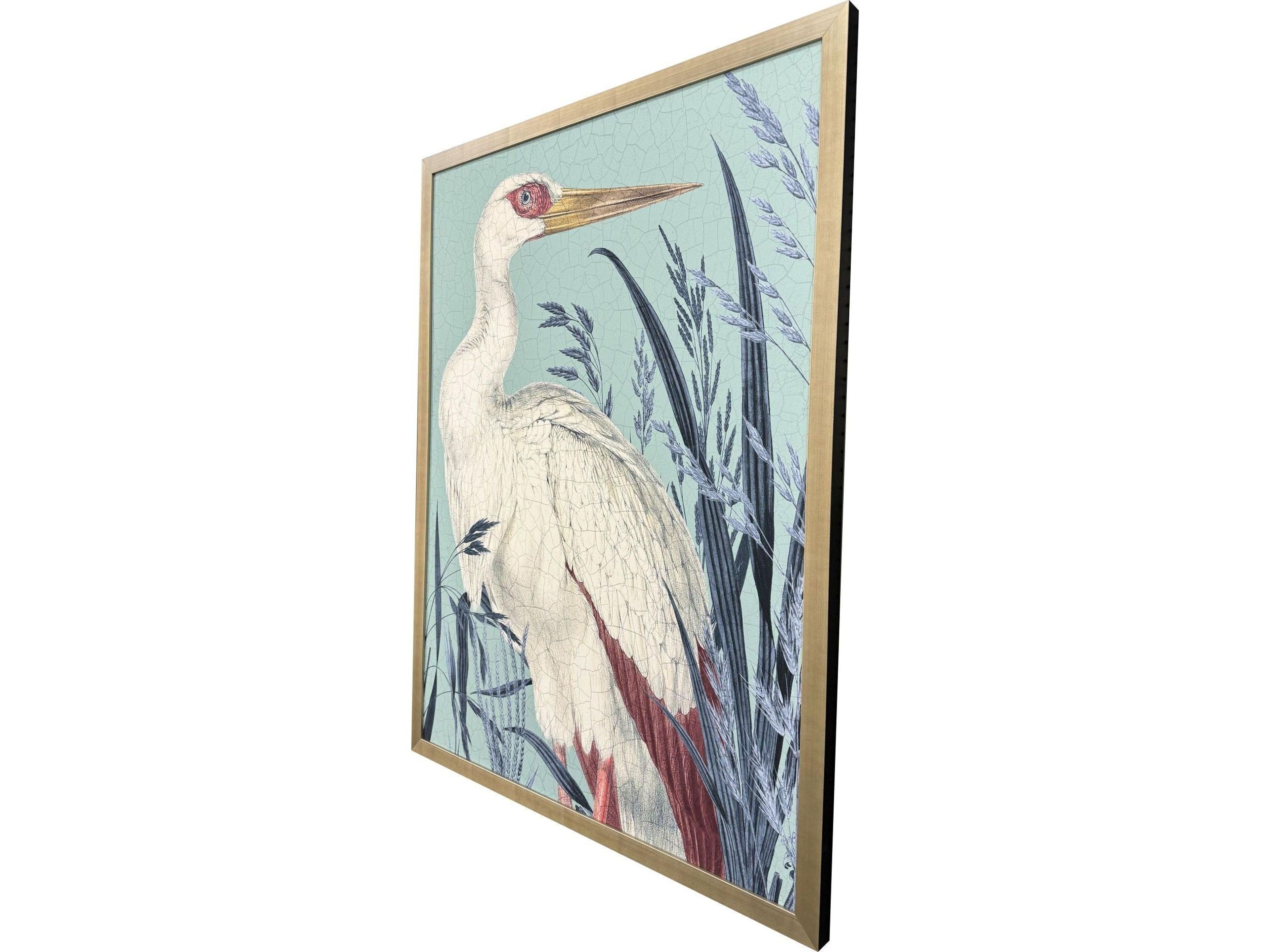 Paragon Coastal Paradise Stork Framed Art