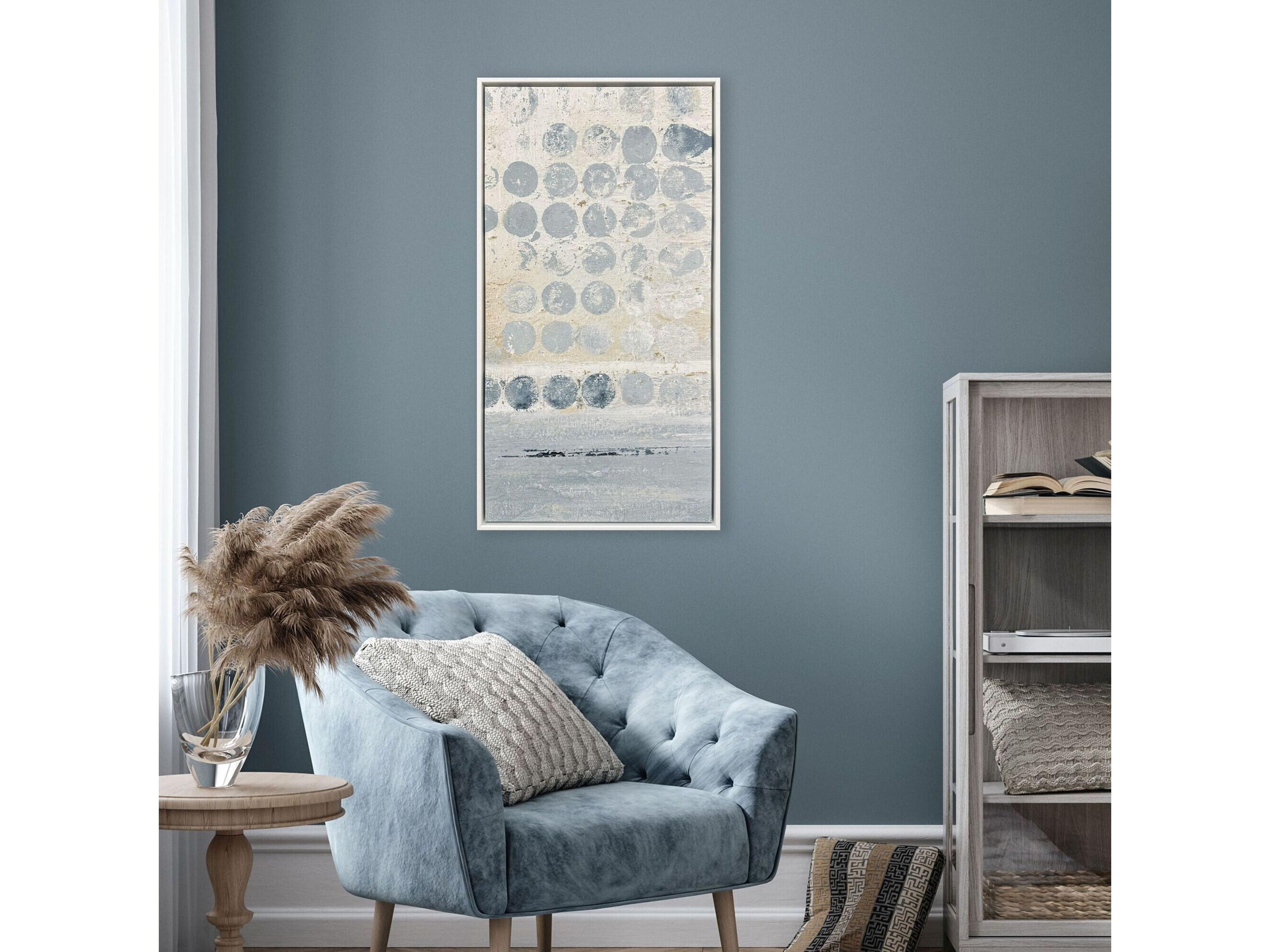 Paragon Blue Dots I Canvas Wall Art