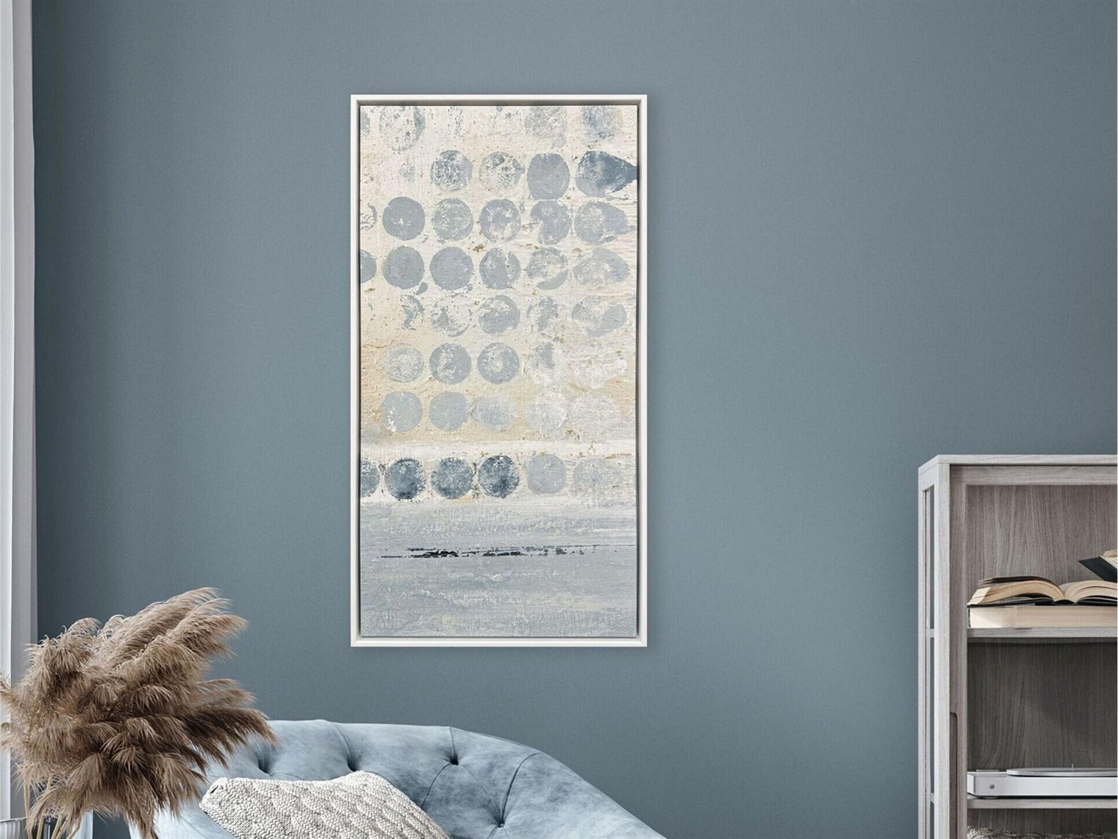Paragon Blue Dots I Canvas Wall Art
