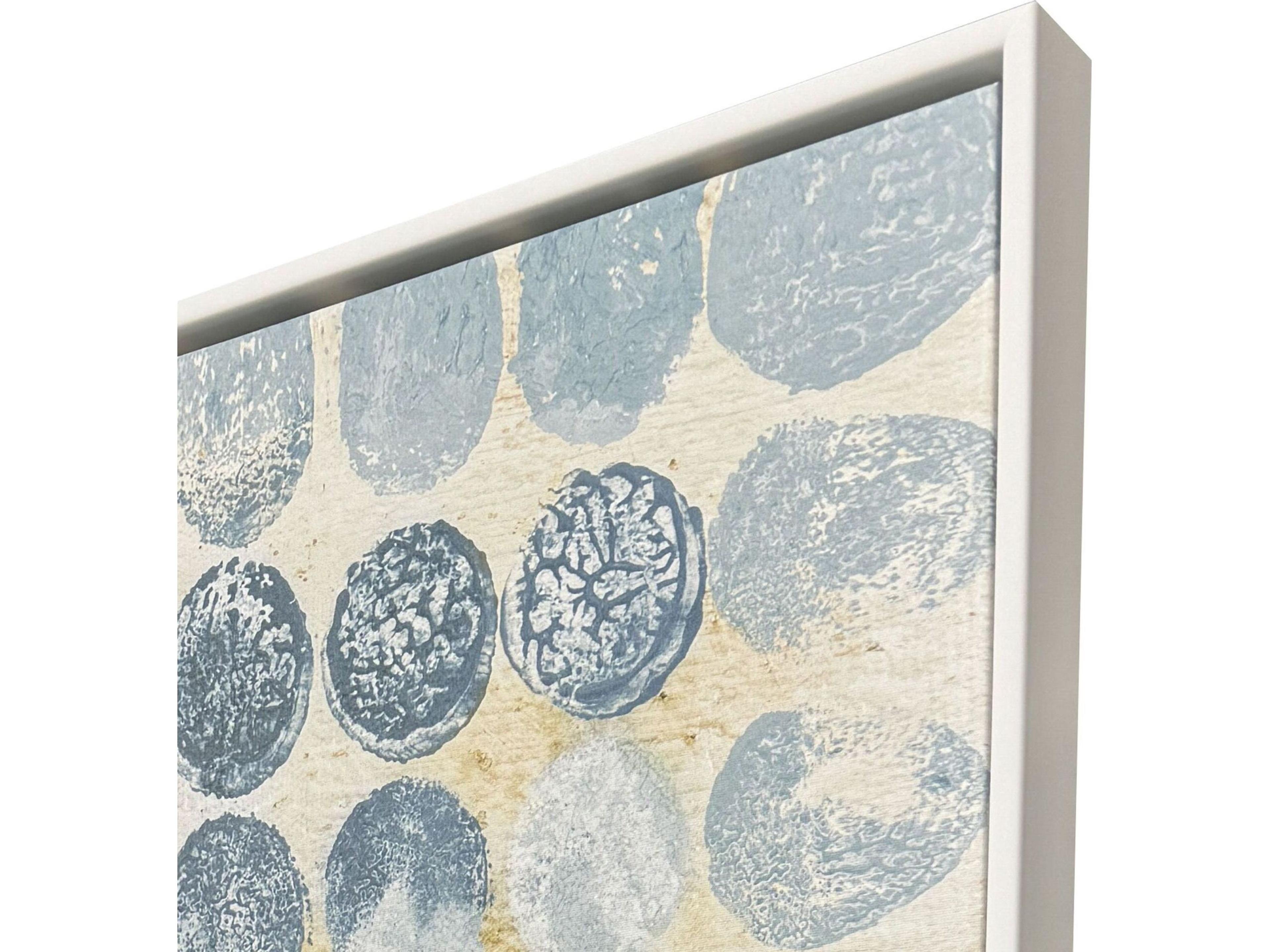 Paragon Blue Dots II Canvas Wall Art