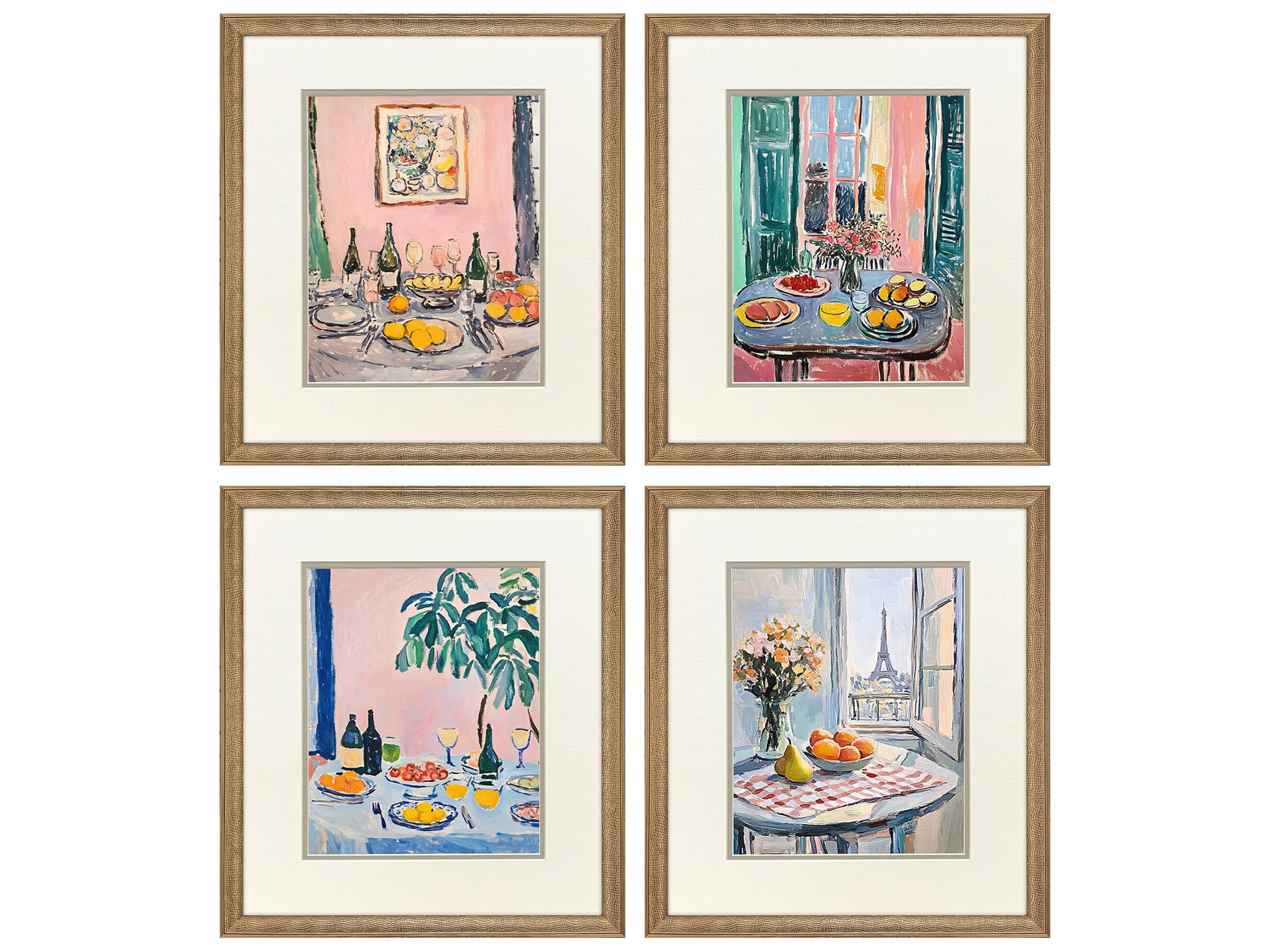 Dinner's Ready Framed Art - Set of 4