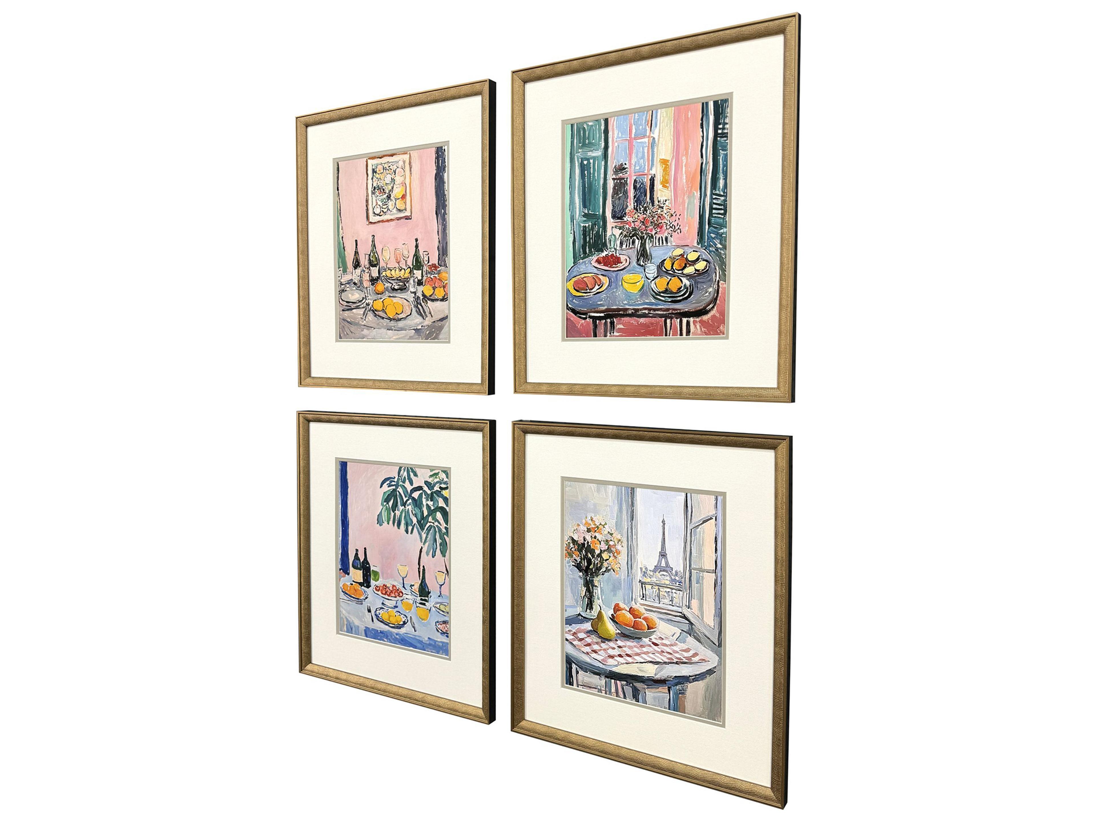 Paragon Dinner's Ready Framed Art - Set of 4