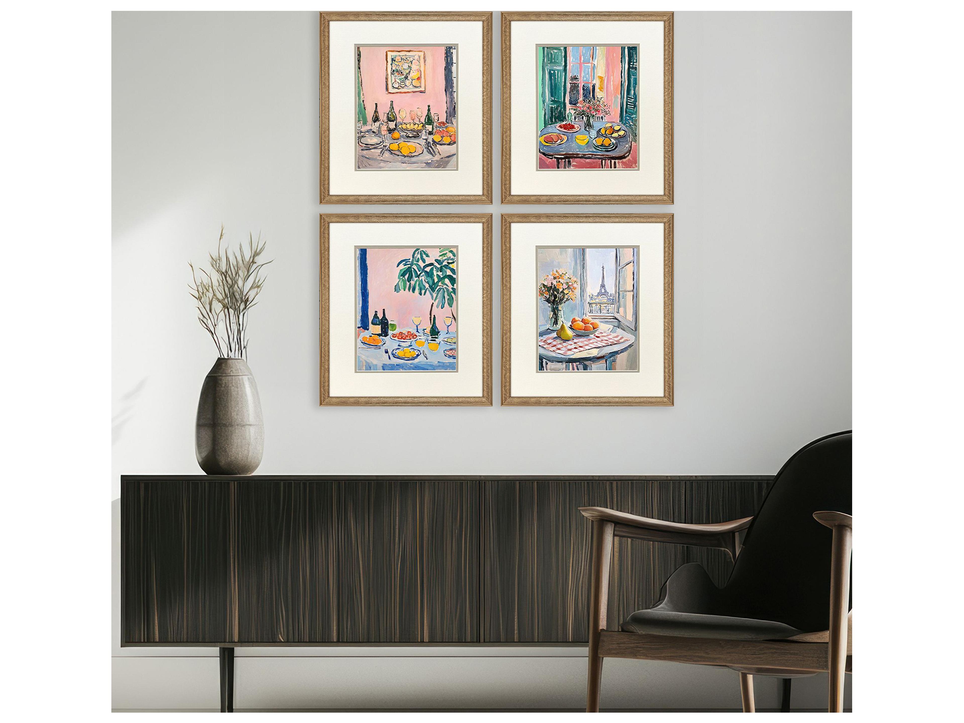 Paragon Dinner's Ready Framed Art - Set of 4