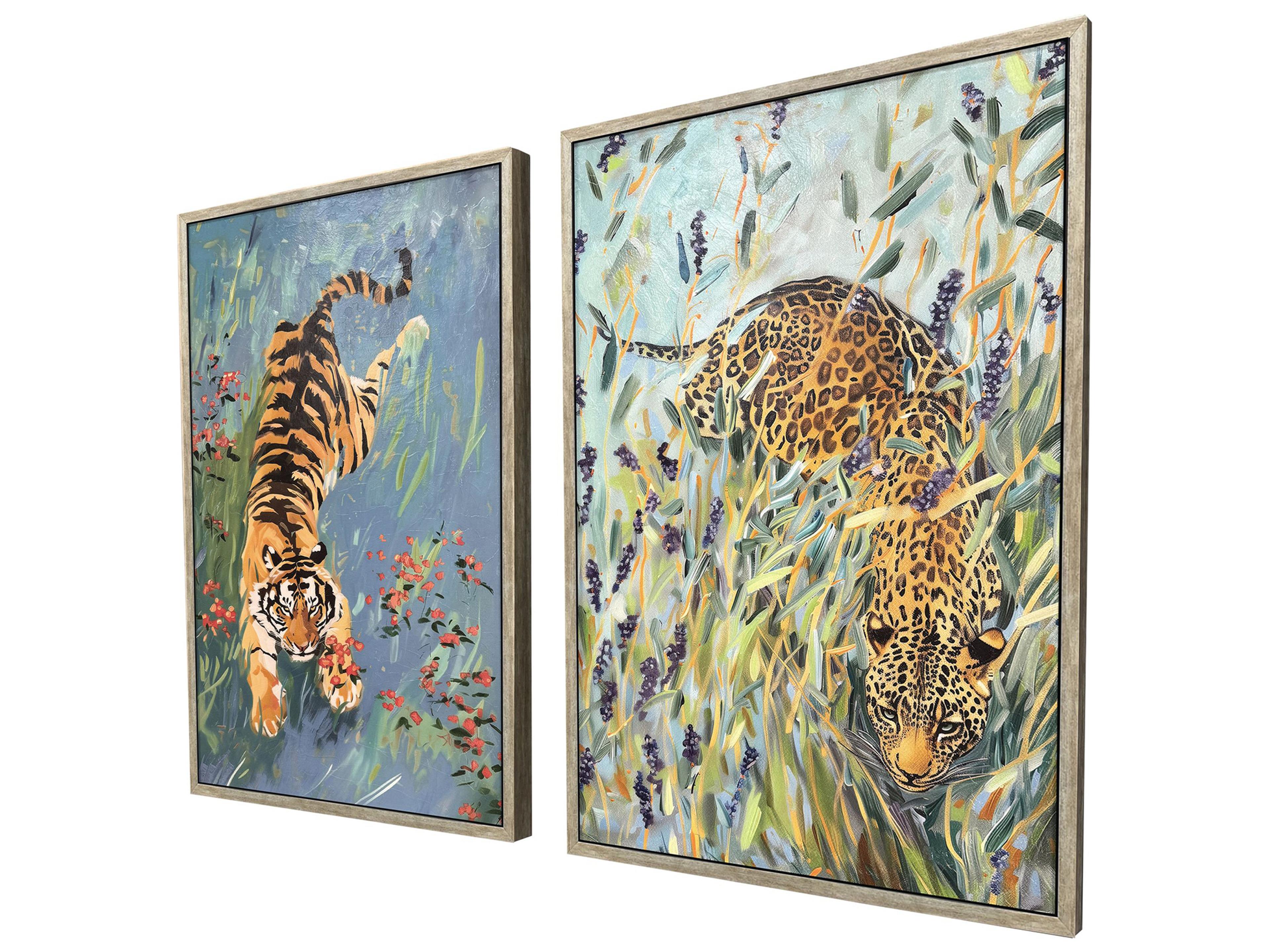 Paragon Tiger/Leopard Framed Art - Set of 2