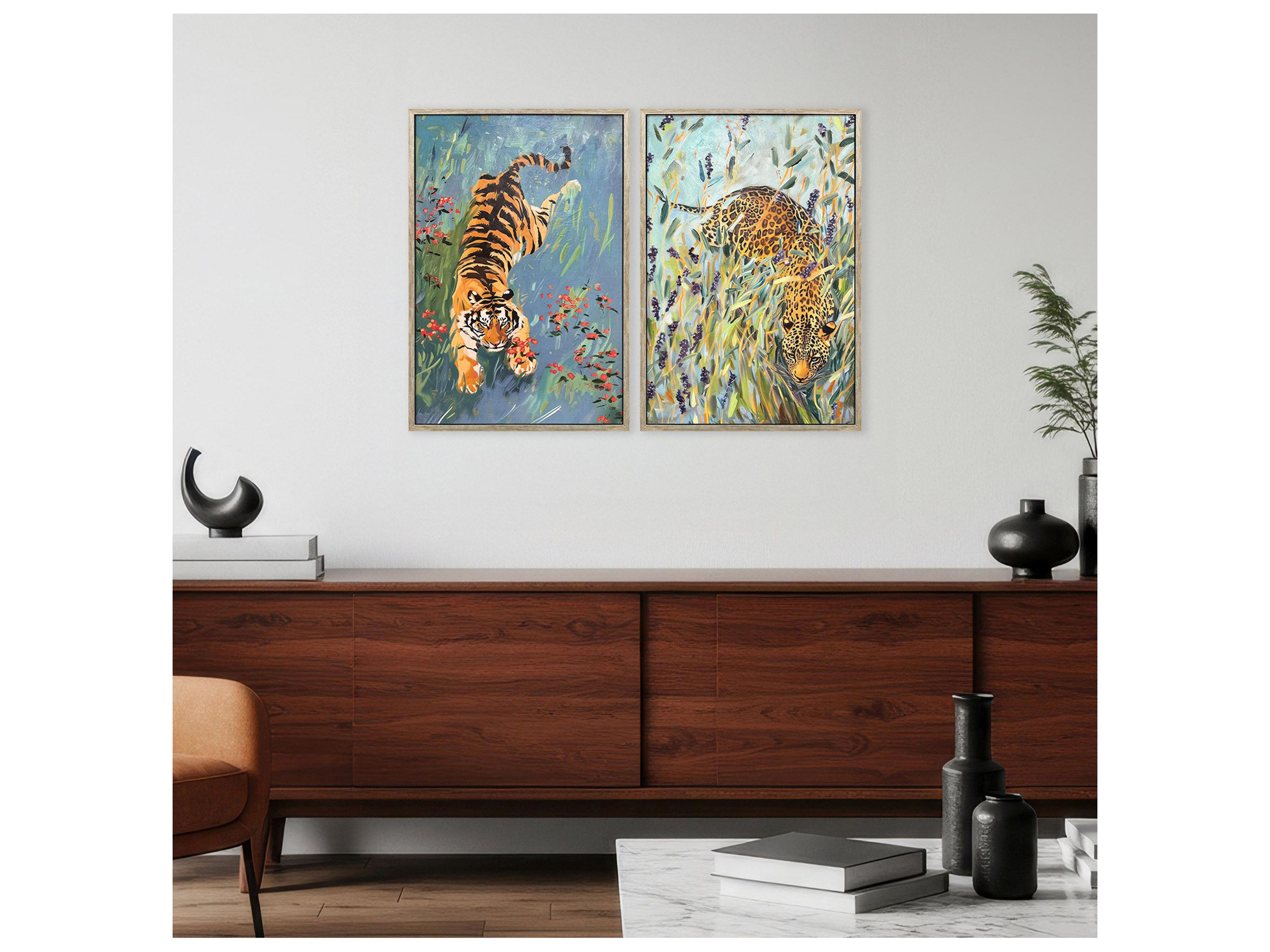 Paragon Tiger/Leopard Framed Art - Set of 2