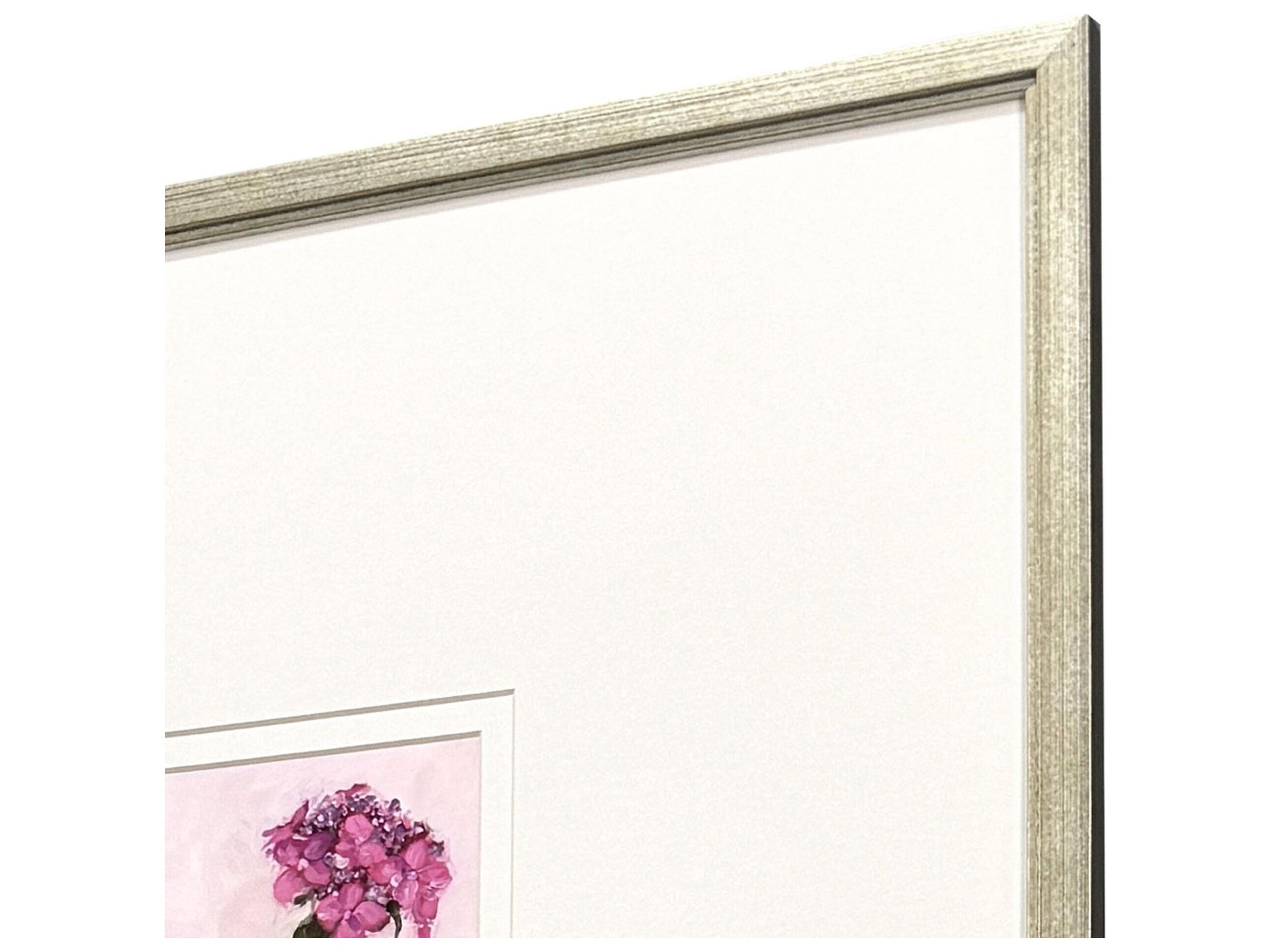 Paragon Milk Bottle Florals Framed Art - Set of 4