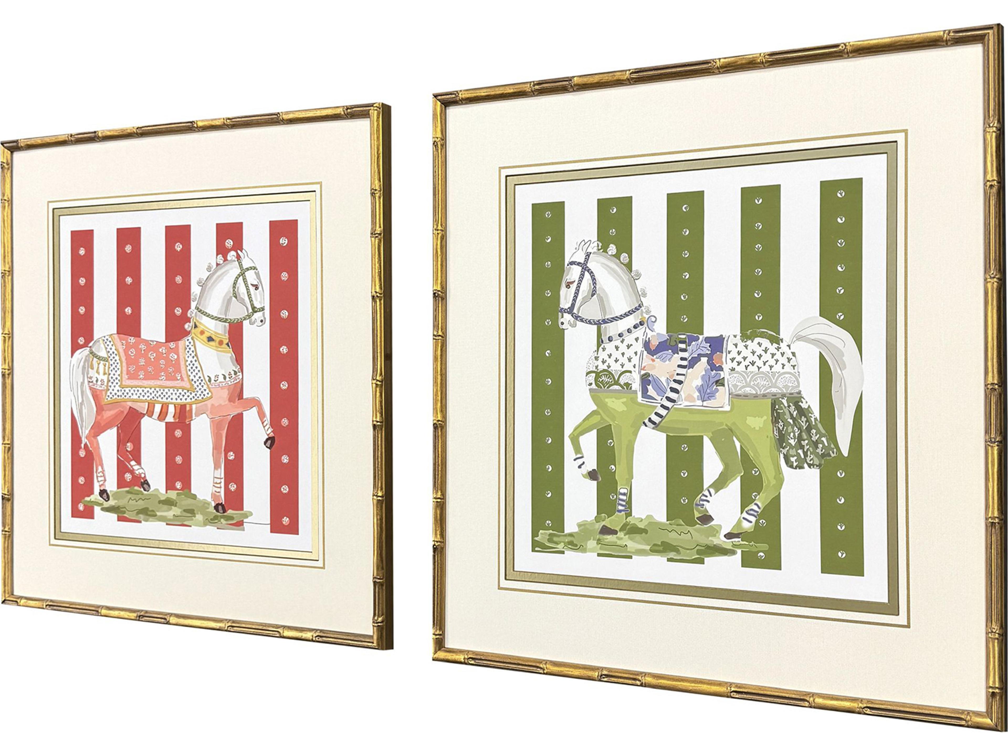 Paragon High Stepping Framed Art - Set of 2