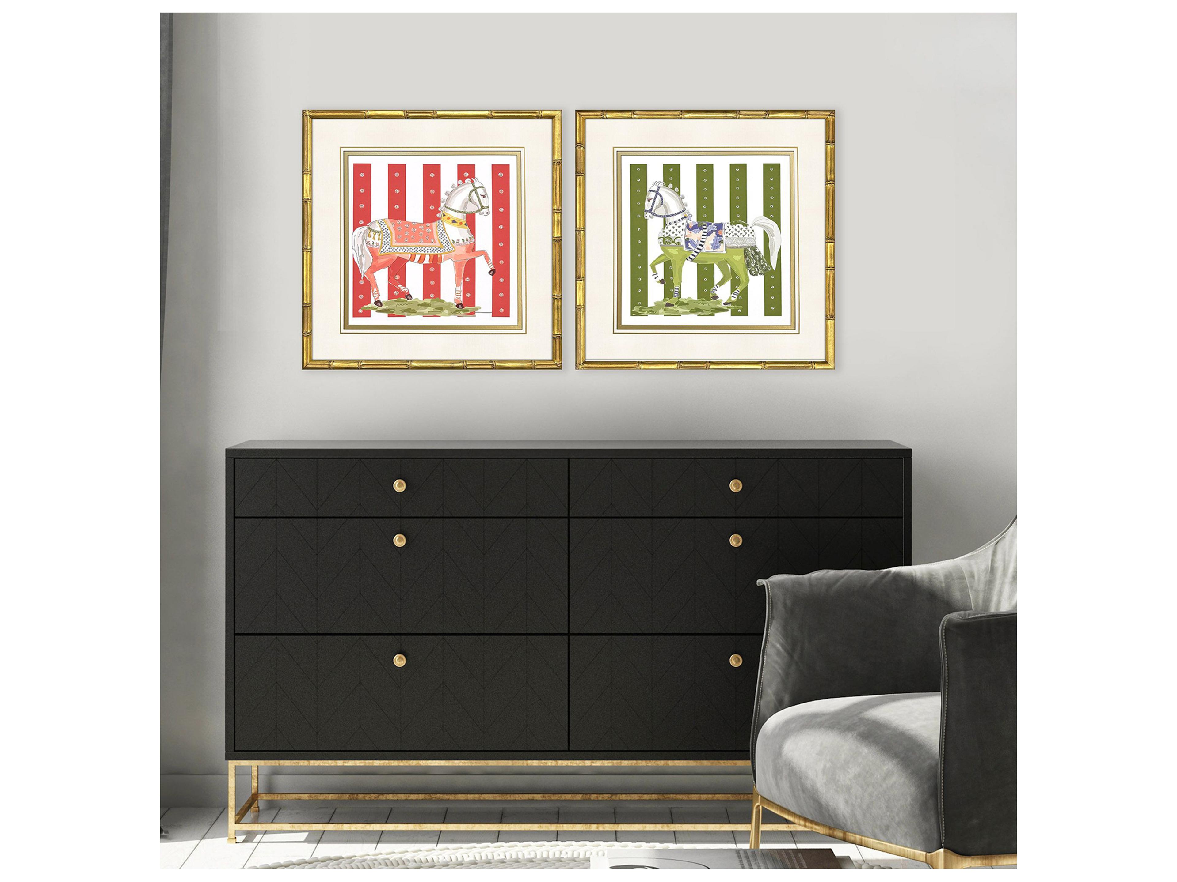 Paragon High Stepping Framed Art - Set of 2