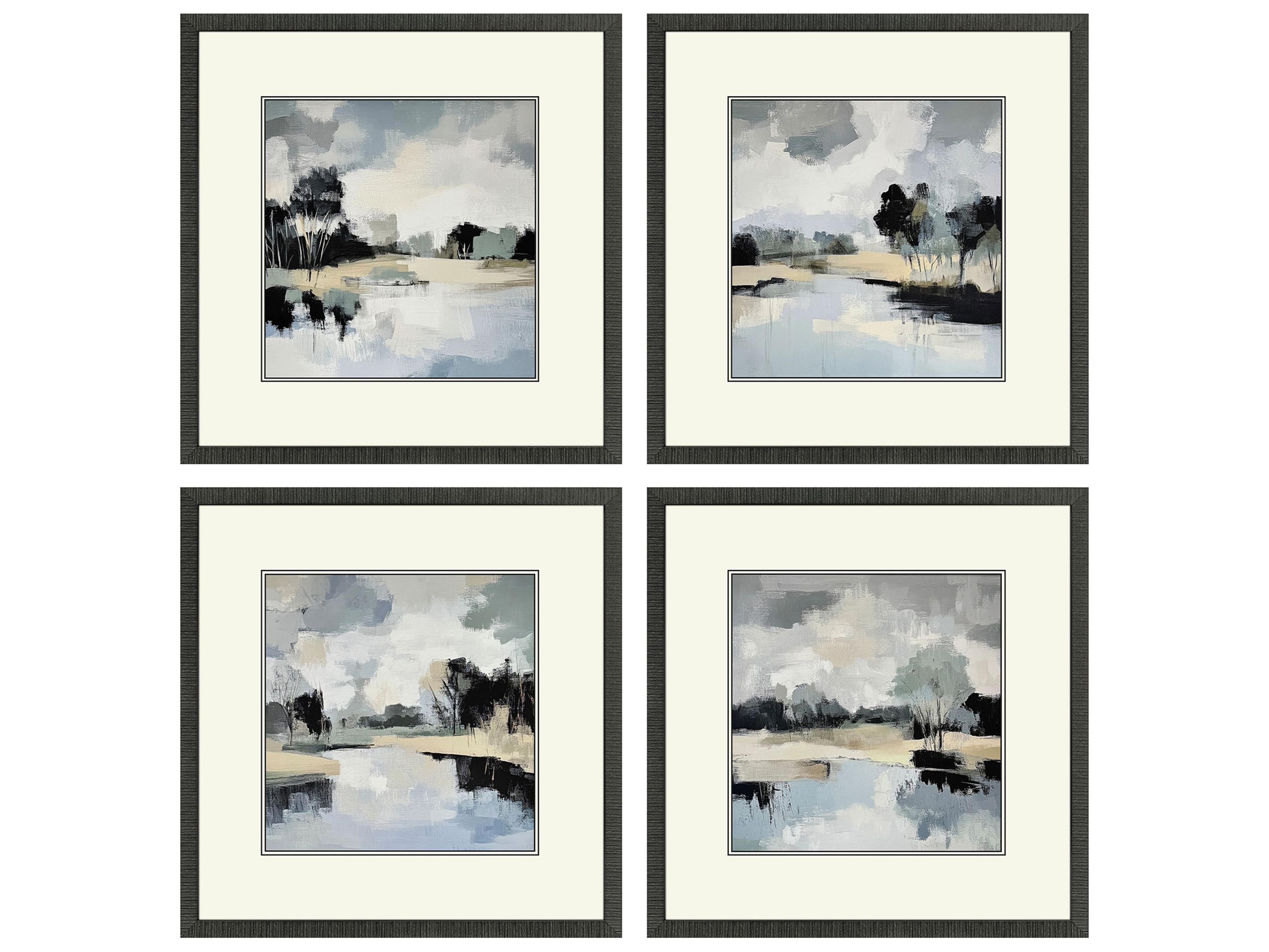 Paragon Dappled Stillness Framed Art - Set of 4