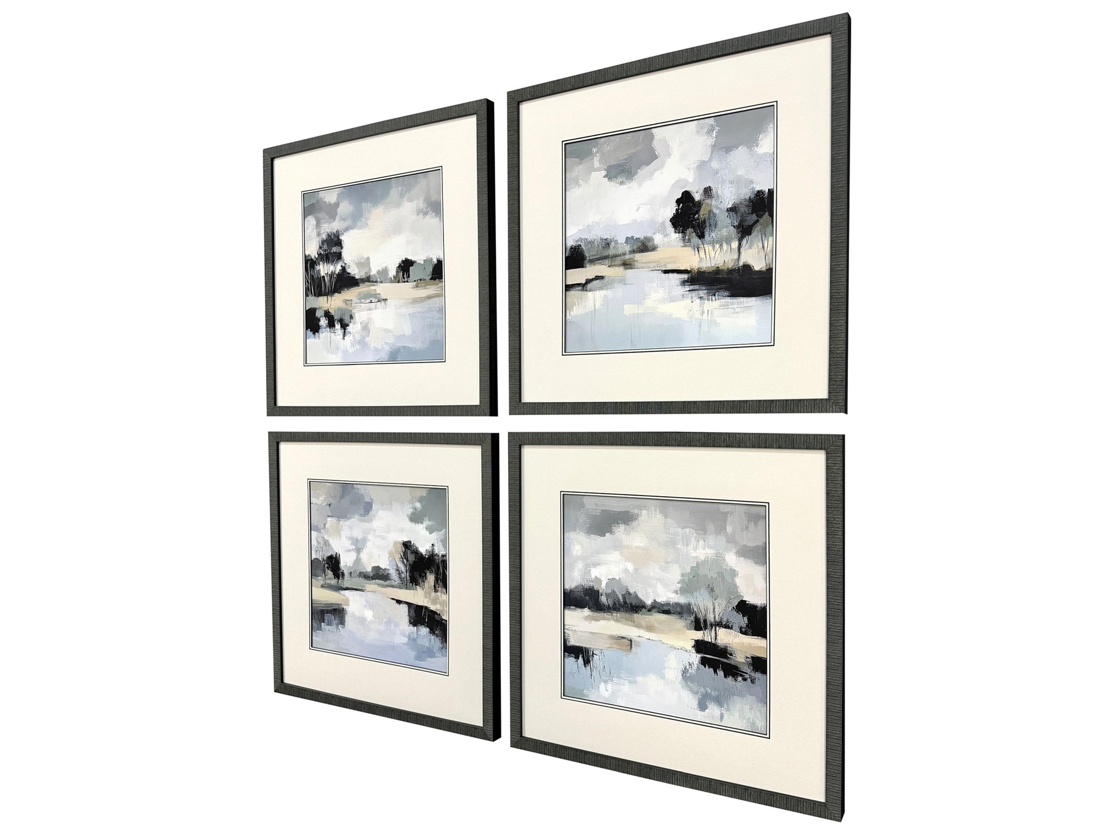 Paragon Dappled Stillness Framed Art - Set of 4