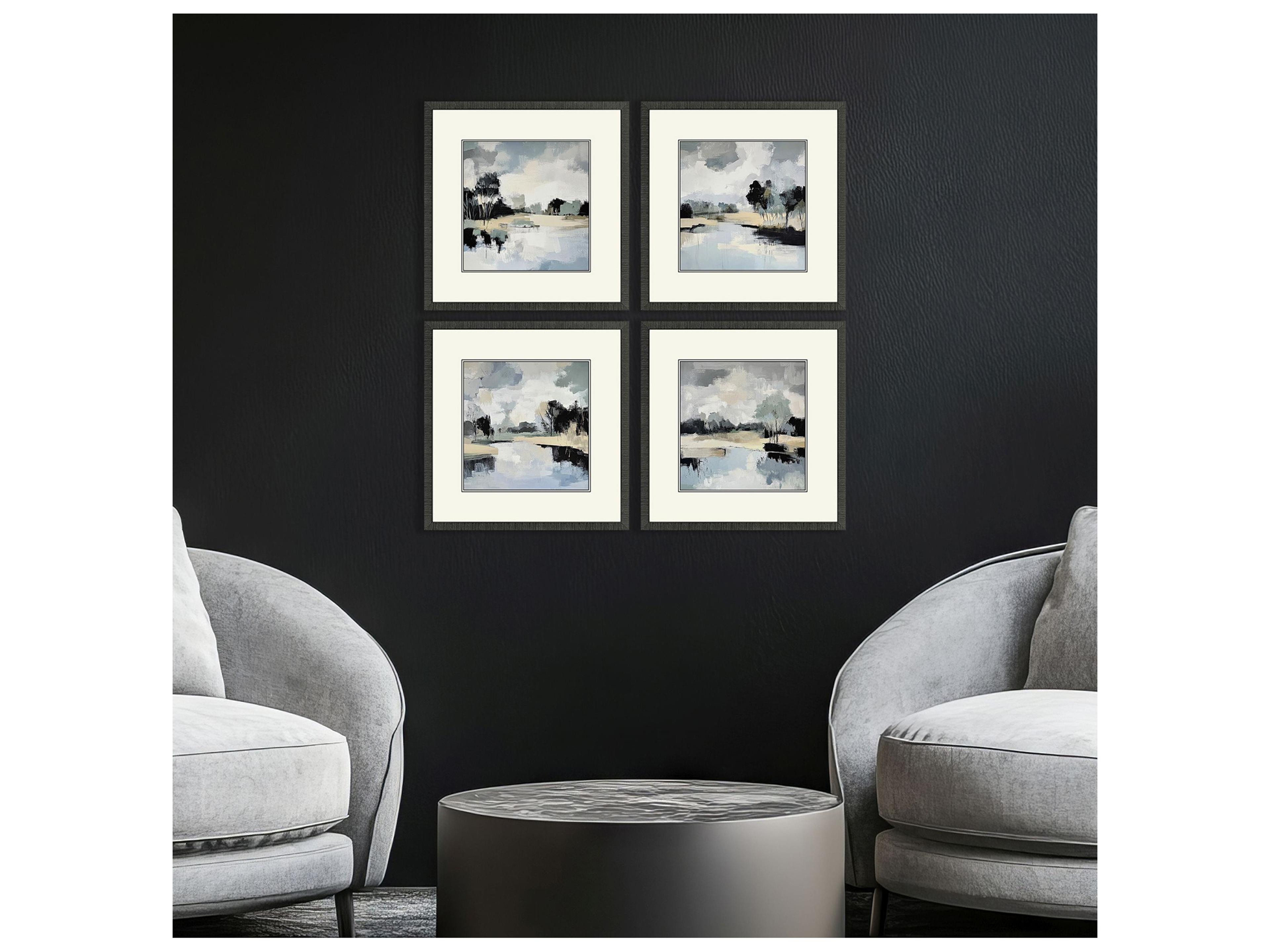 Paragon Dappled Stillness Framed Art - Set of 4