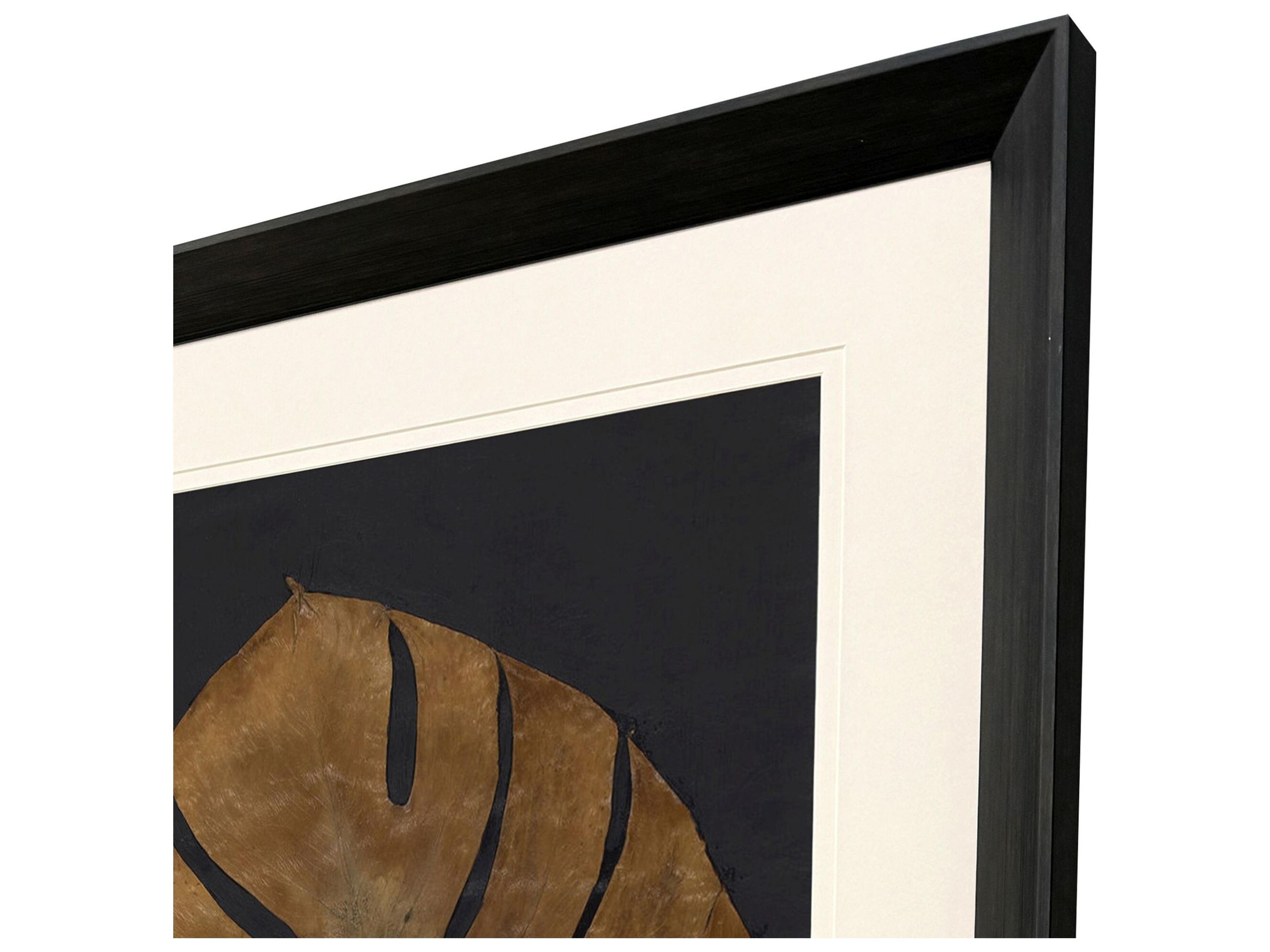 Paragon Gold Monstera I Framed Art