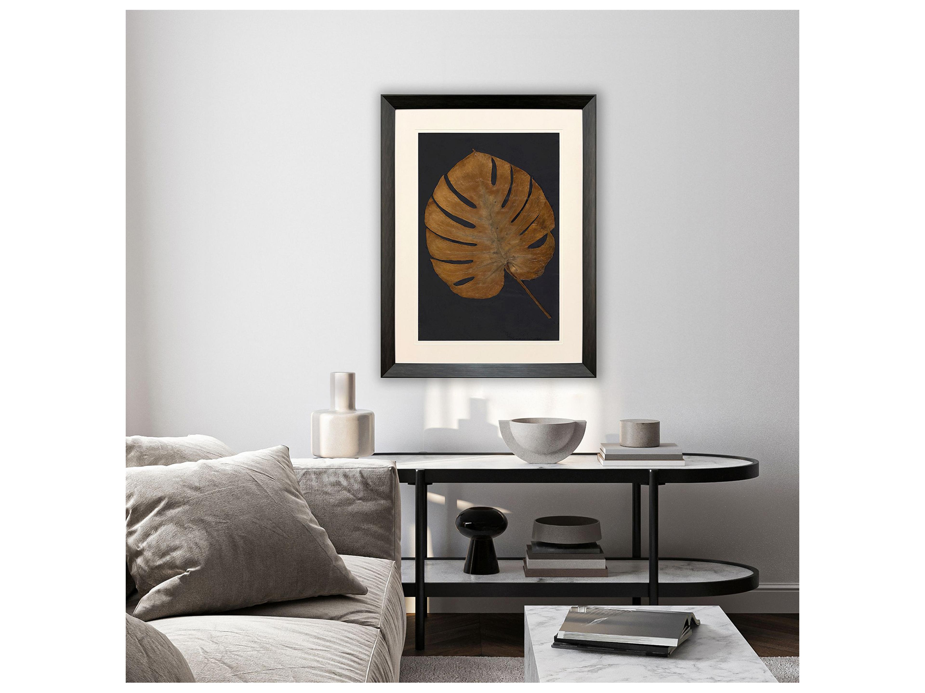 Paragon Gold Monstera I Framed Art