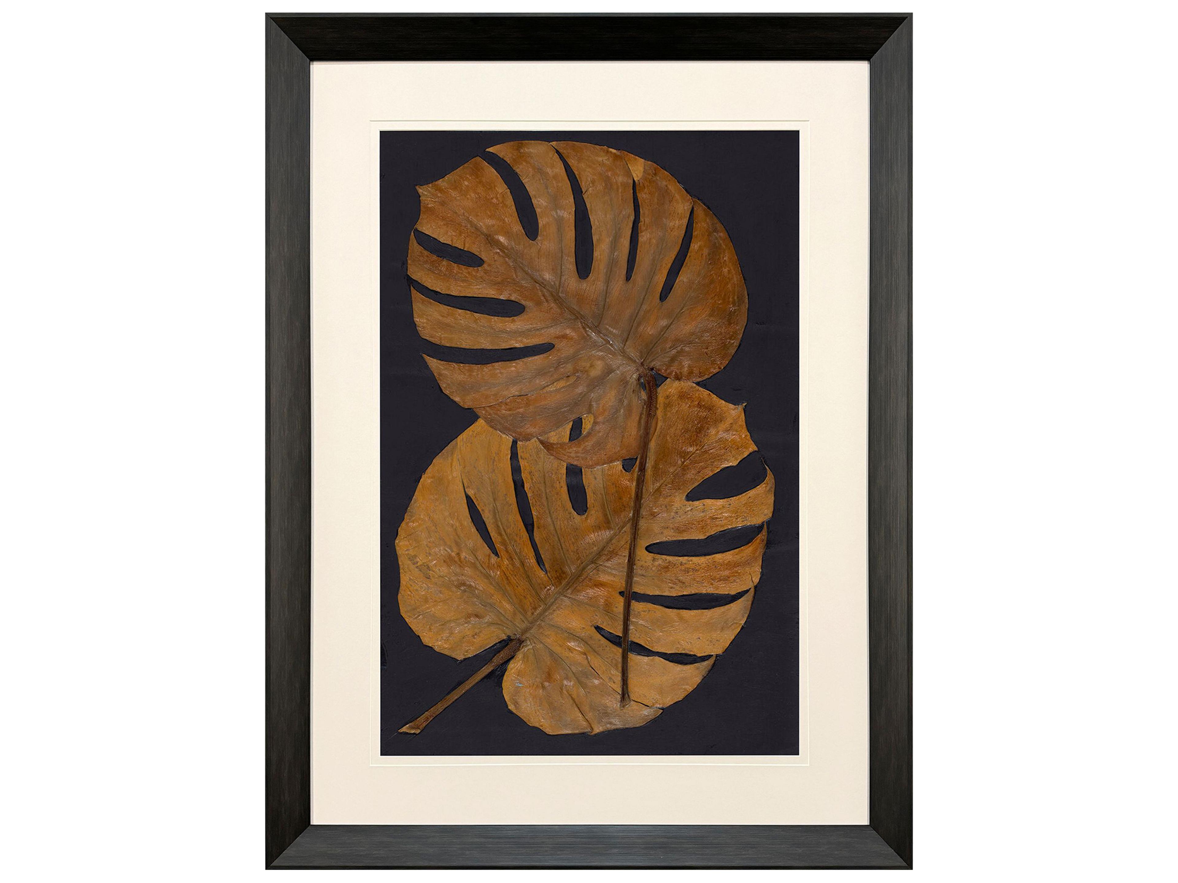 Gold Monstera II Framed Art