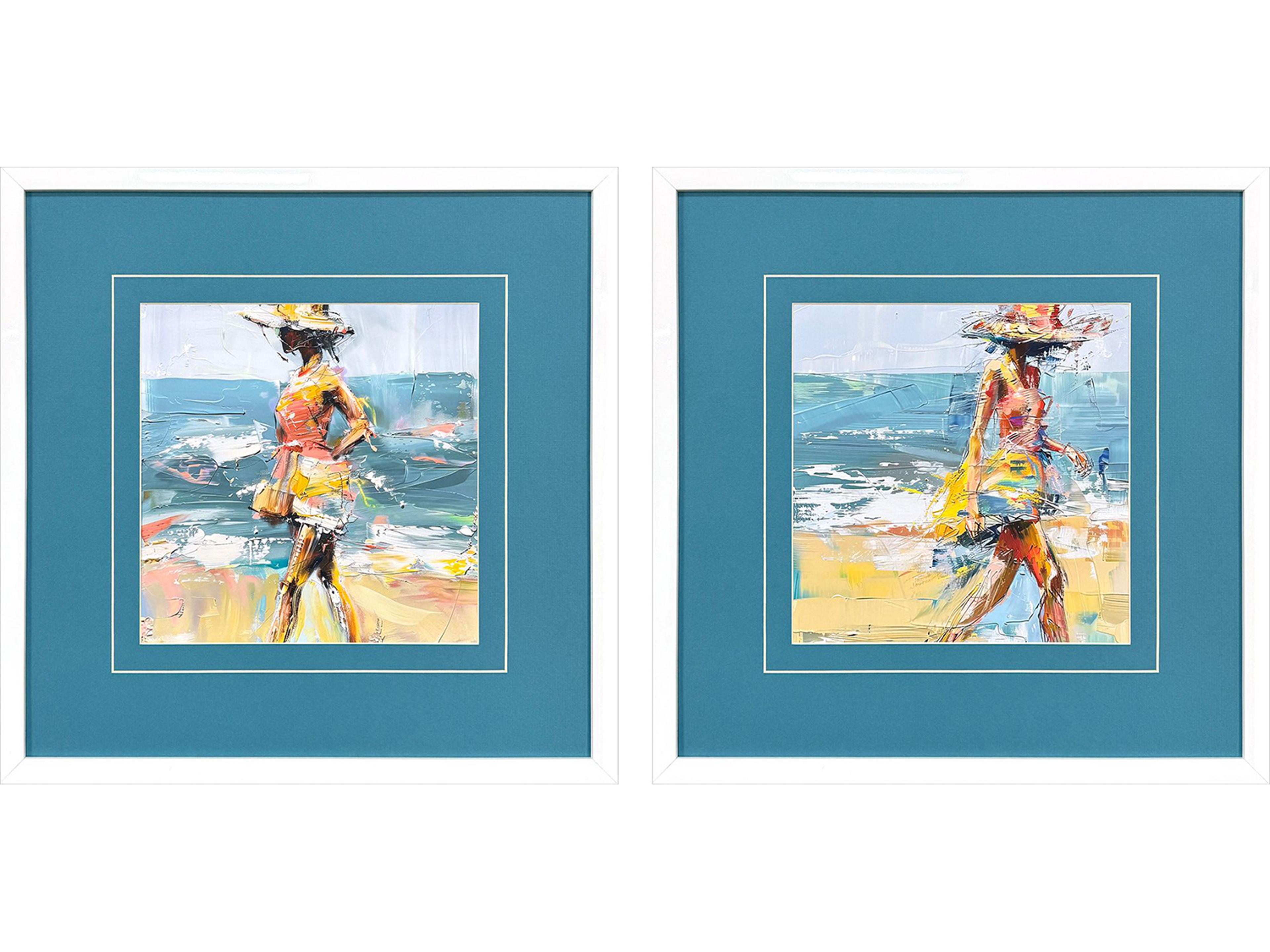 Paragon Beach Breeze Framed Art - Set of 2