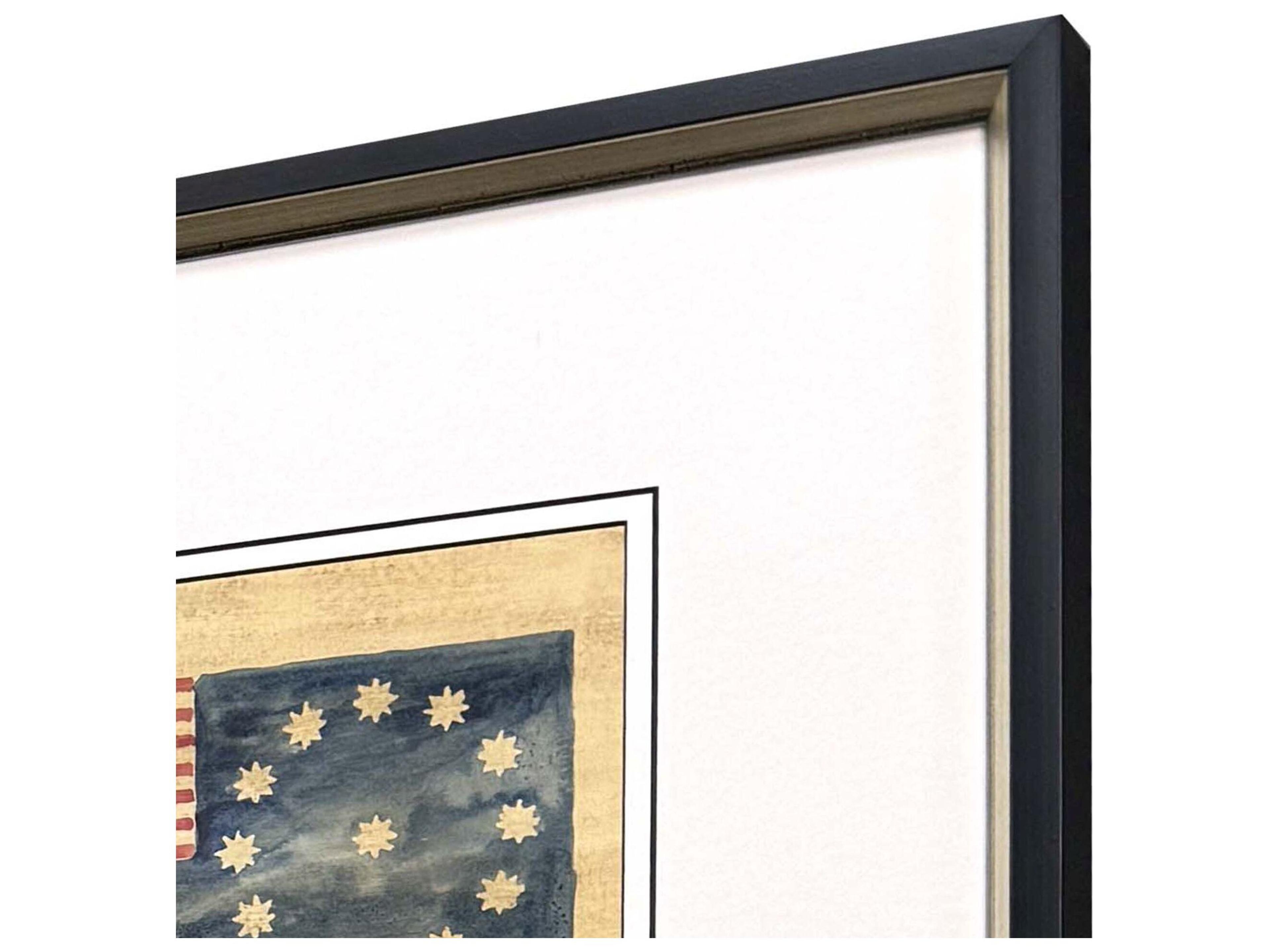 Paragon American Flags I Framed Art - Set of 4