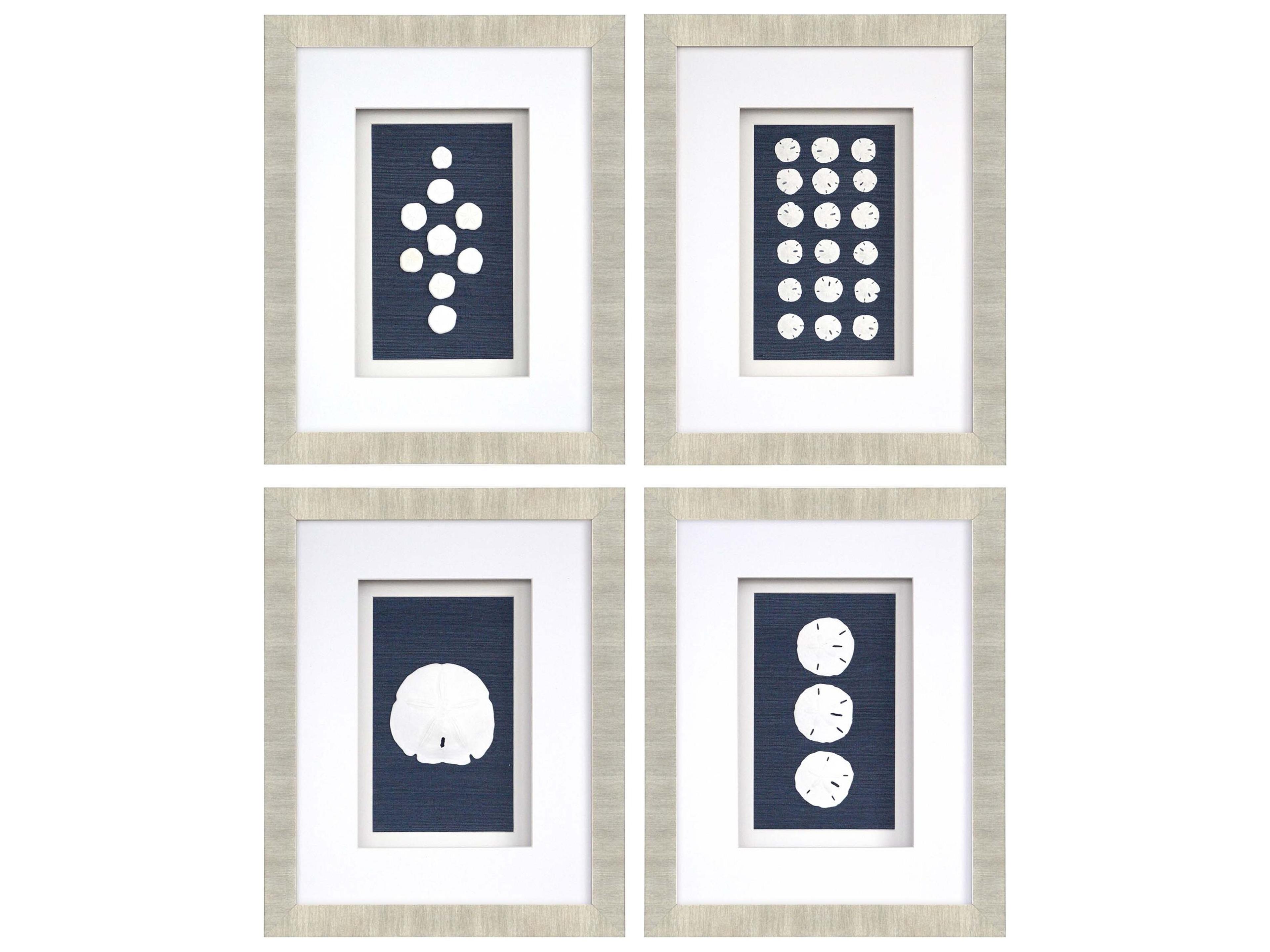 Naturals Sand Dollars Wall Art Set of 4