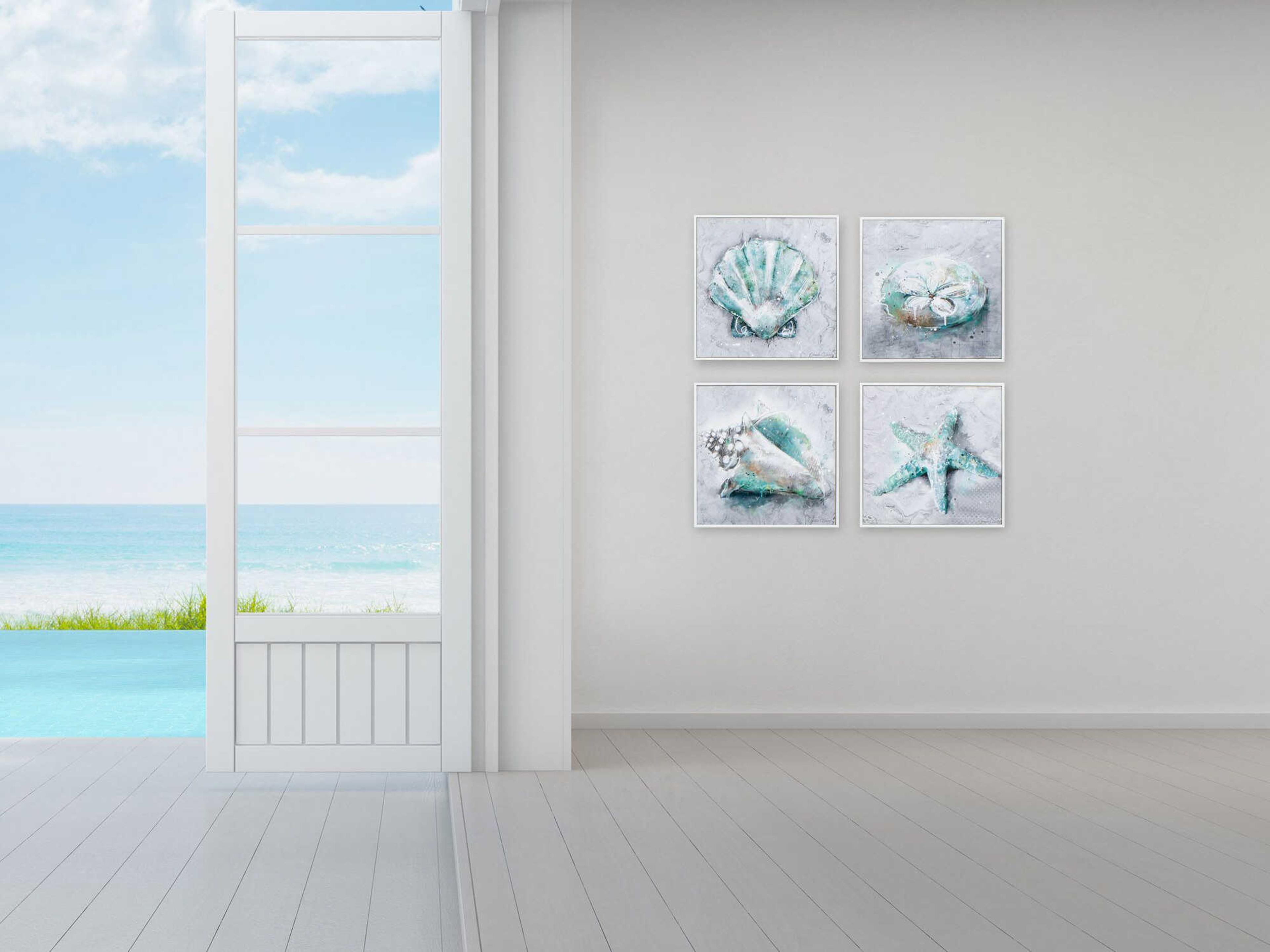 Paragon Waterside Sealife Wall Art Set of 4