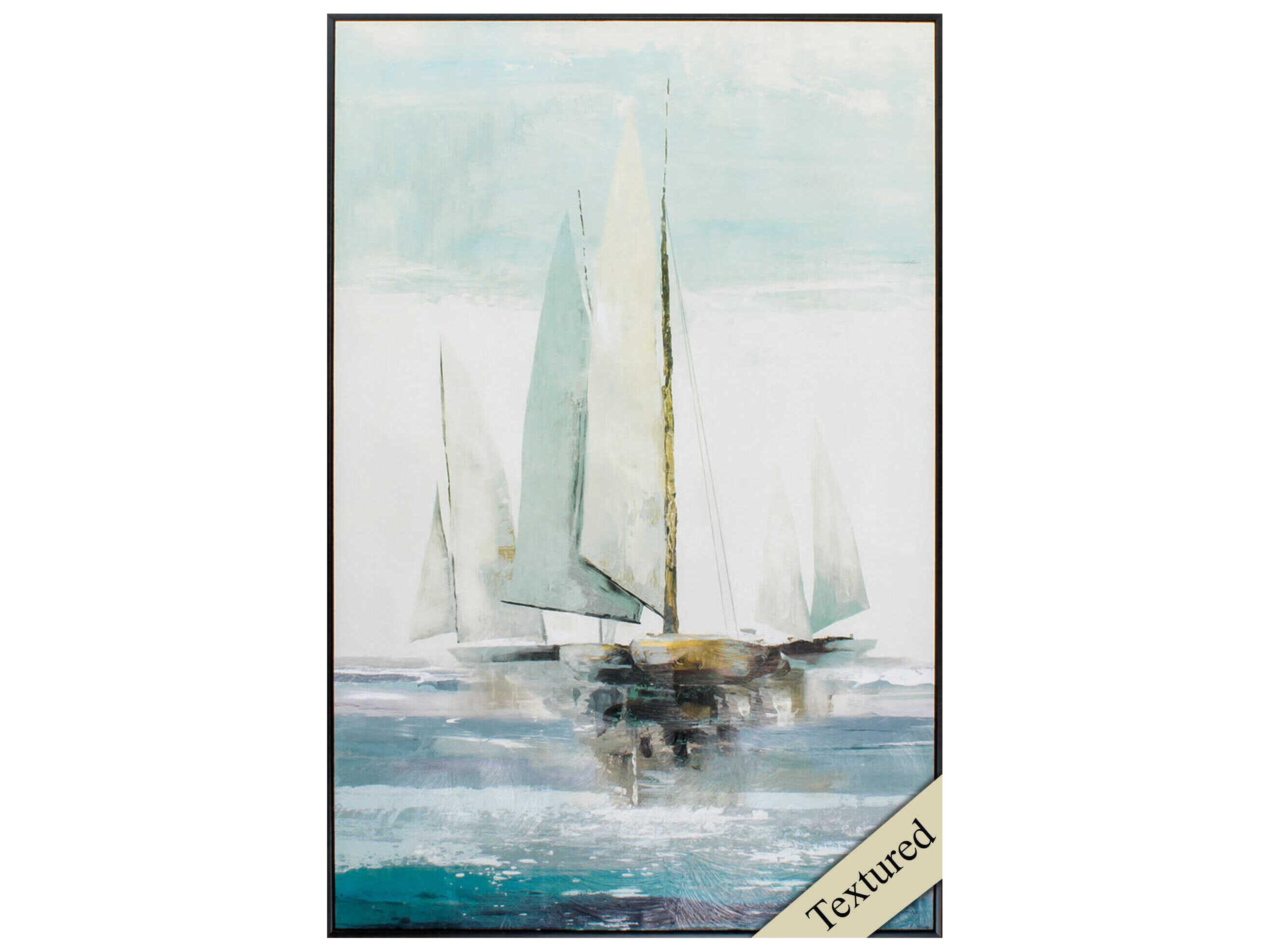 Waterside Quiet Boats Wall Art