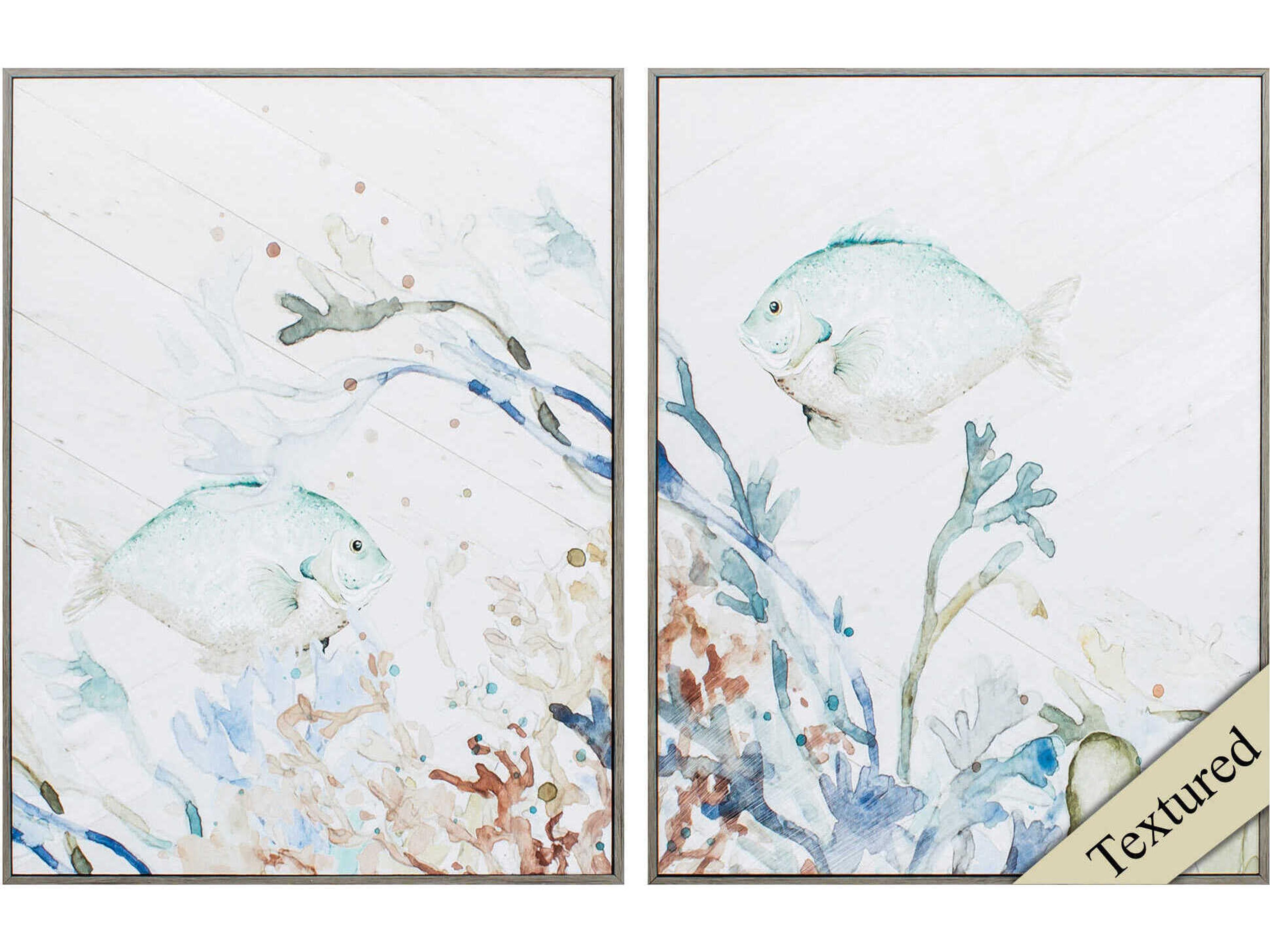 Waterside Under the Sea Wall Art Set of 2