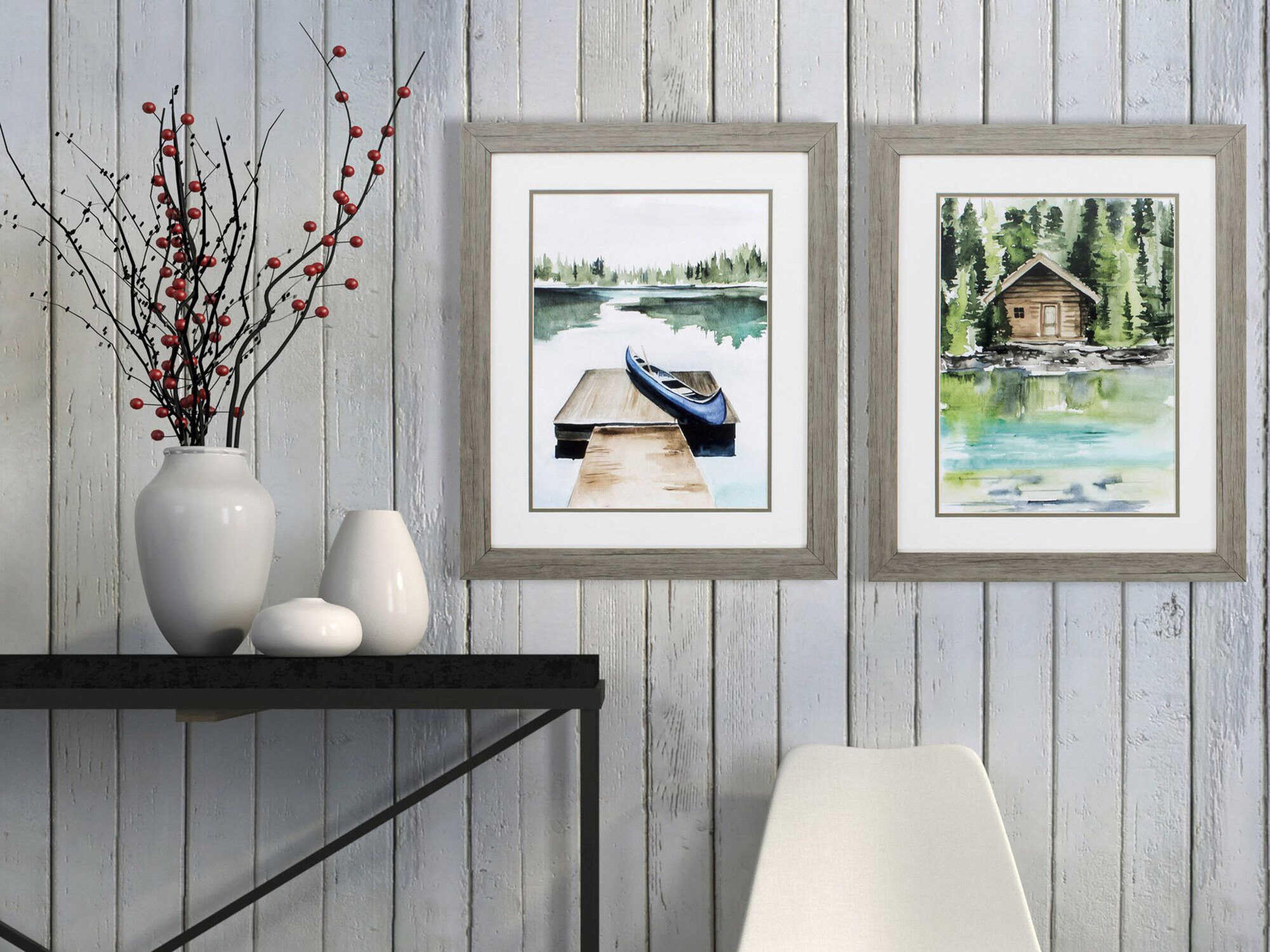 Paragon Waterside Lake Views Wall Art Set of 2