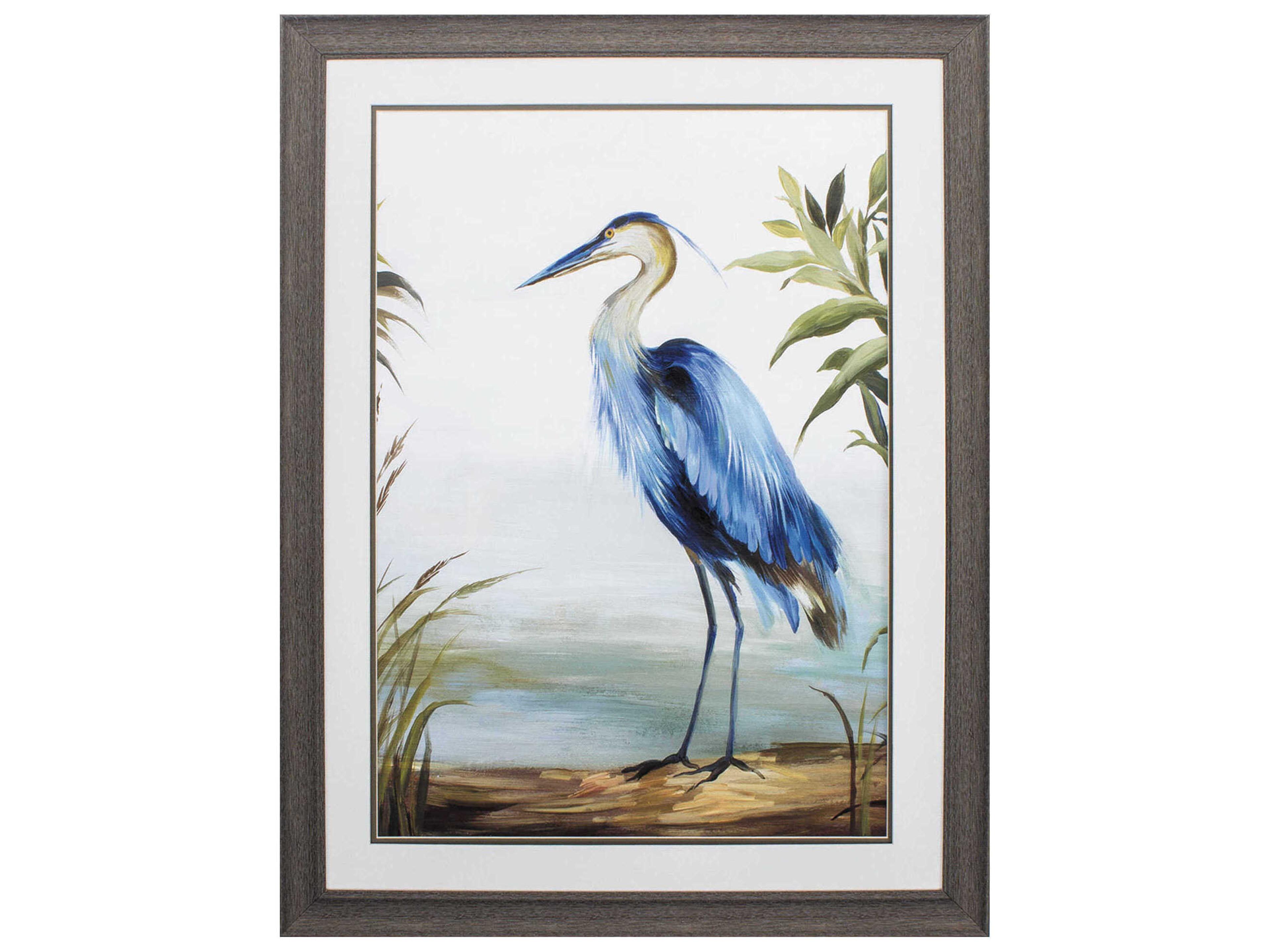 Waterside Blue Heron Wall Art
