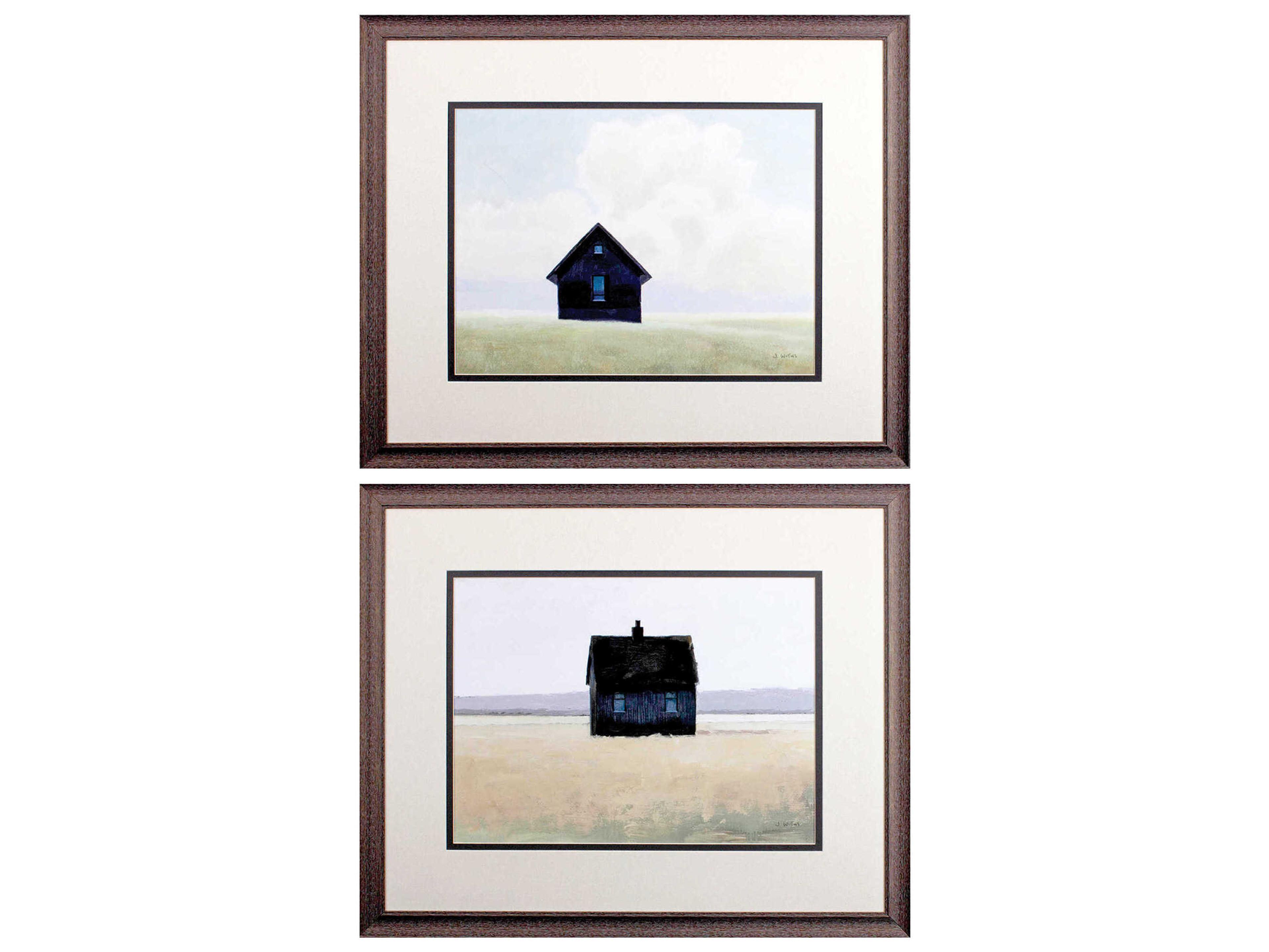 Farmhouse Lonely Landscape Wall Art Set of 2