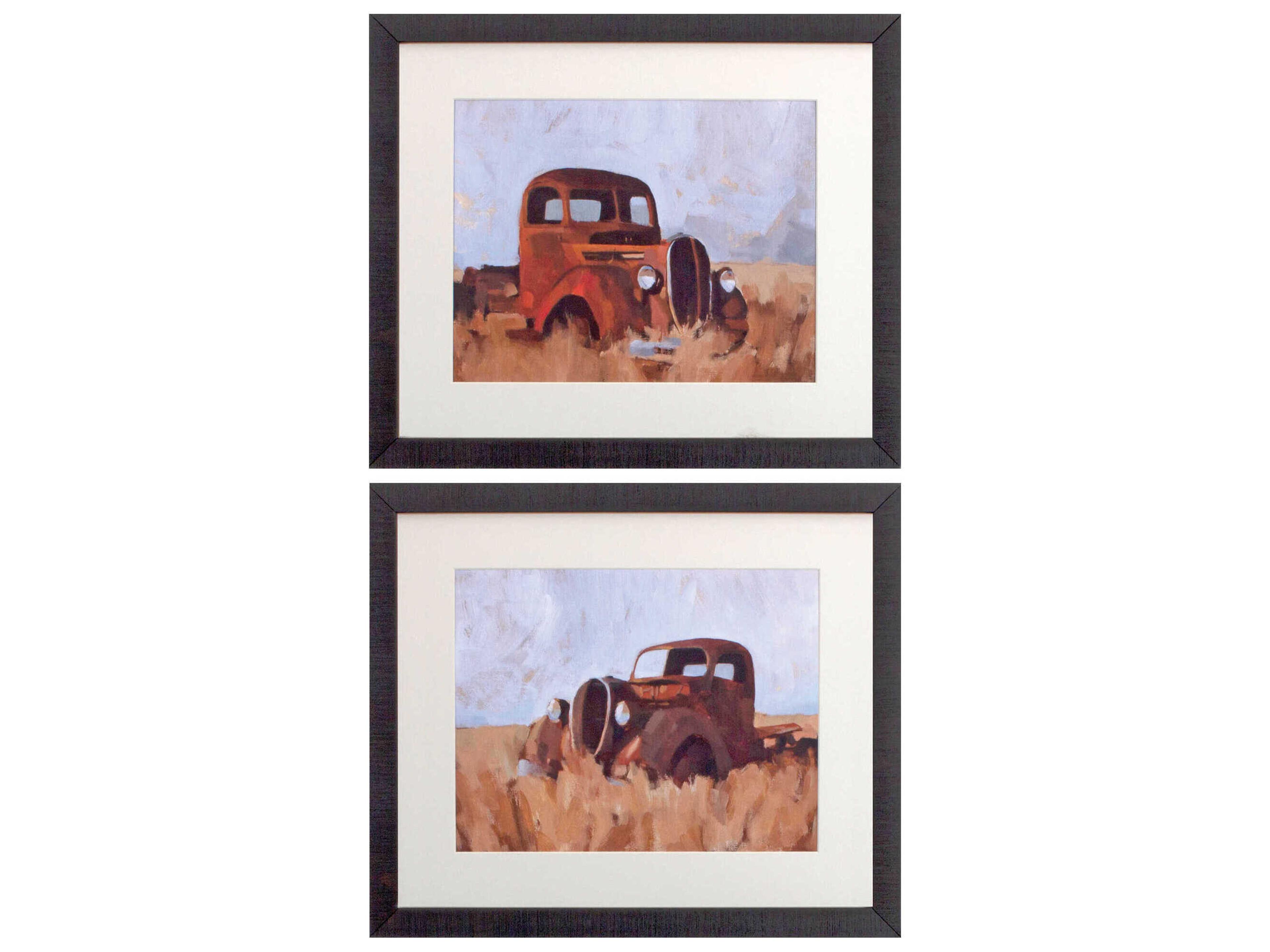 Farmhouse Farm Truck Wall Art Set of 2