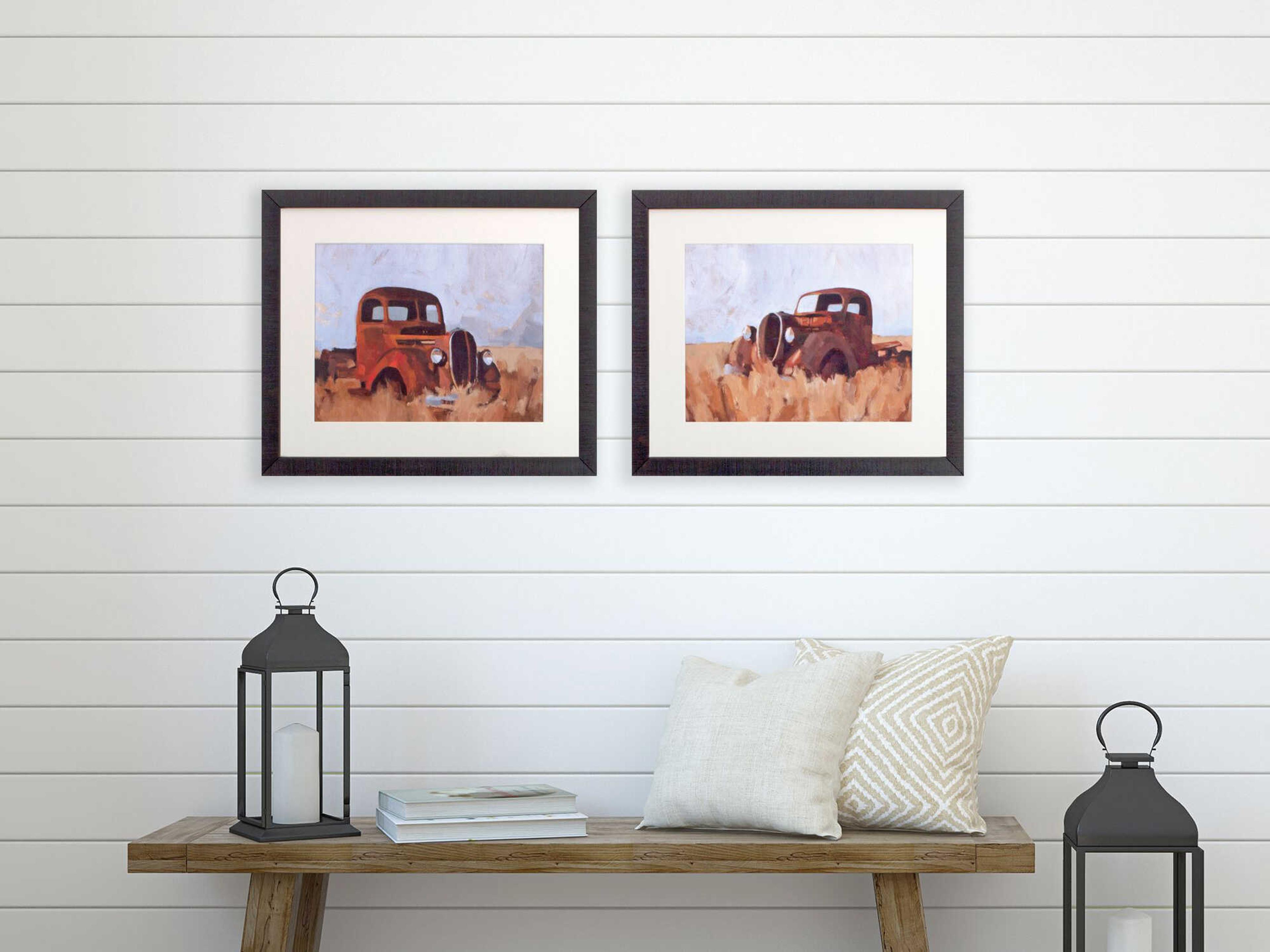 Paragon Farmhouse Farm Truck Wall Art Set of 2