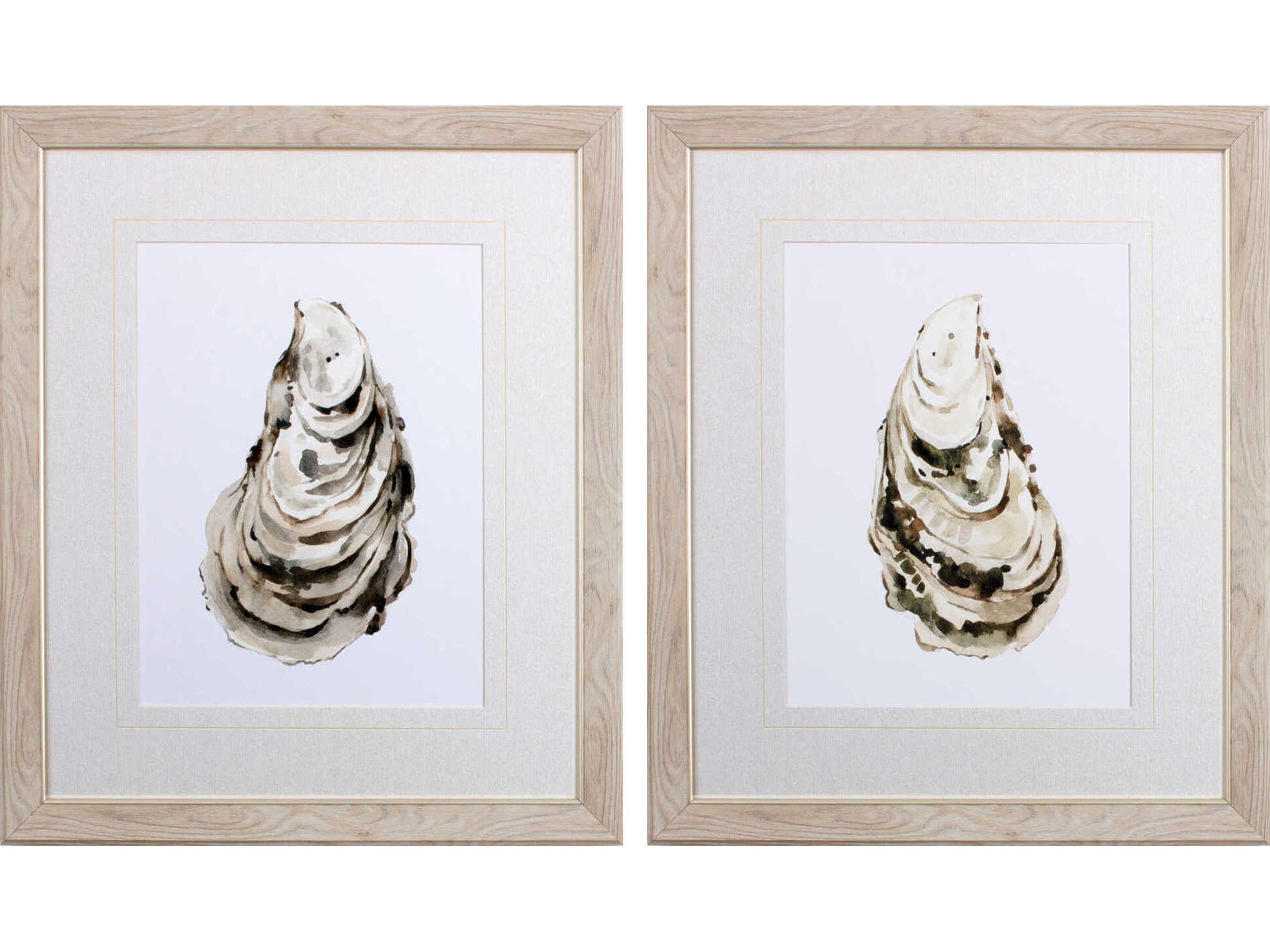 Paragon Waterside Neutral Oyster-A Wall Art Set of 2