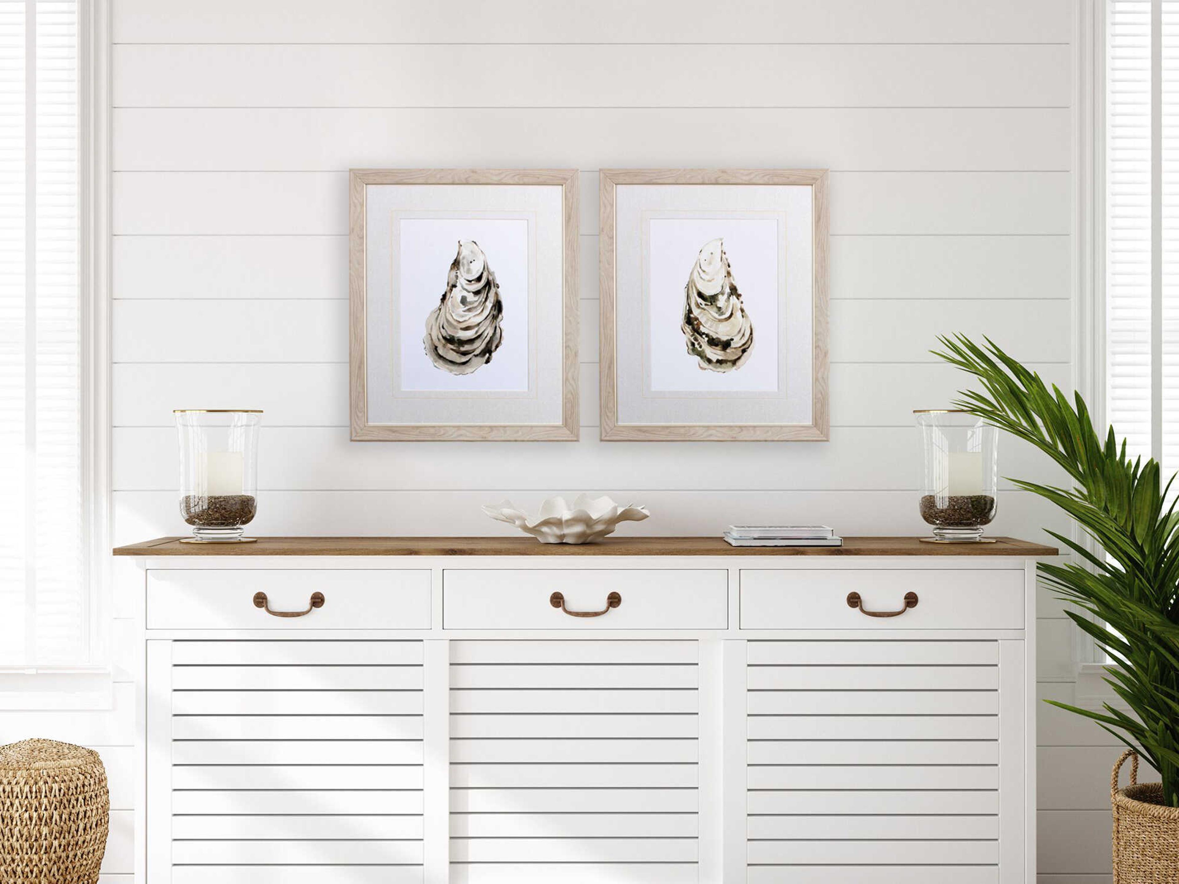 Paragon Waterside Neutral Oyster-A Wall Art Set of 2