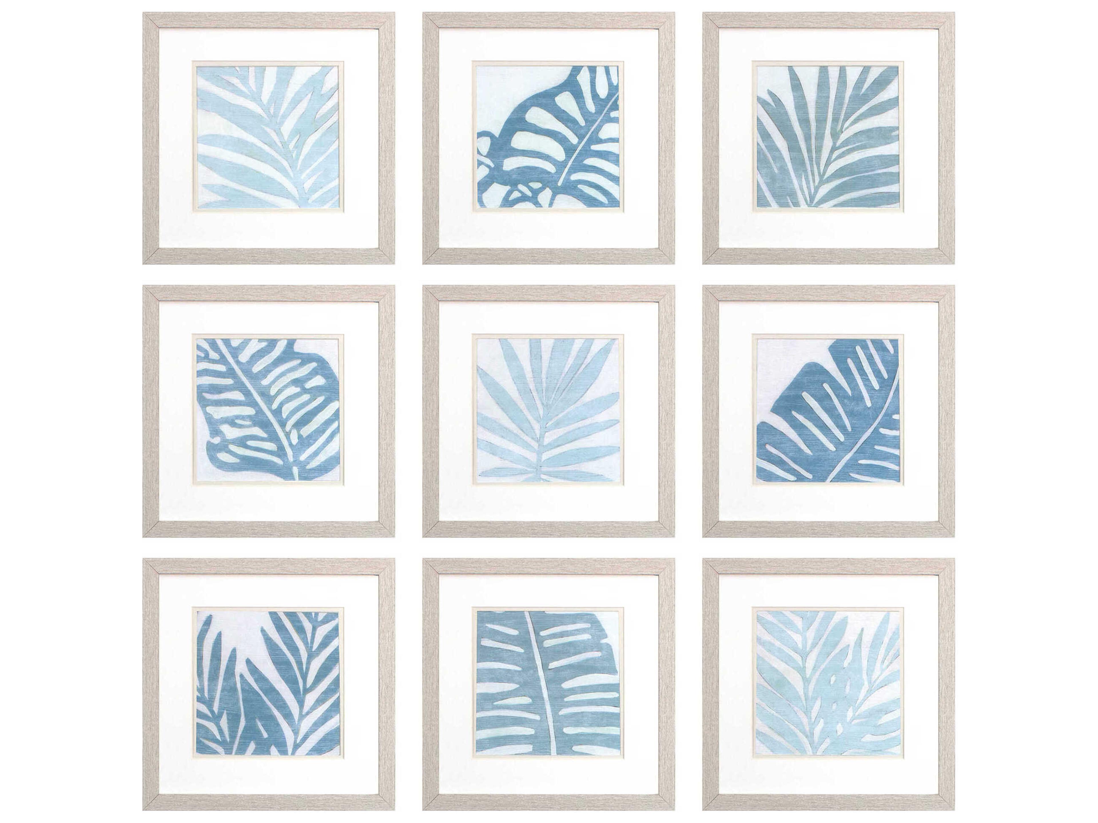 Paragon Waterside Spa Palms Wall Art Set of 9