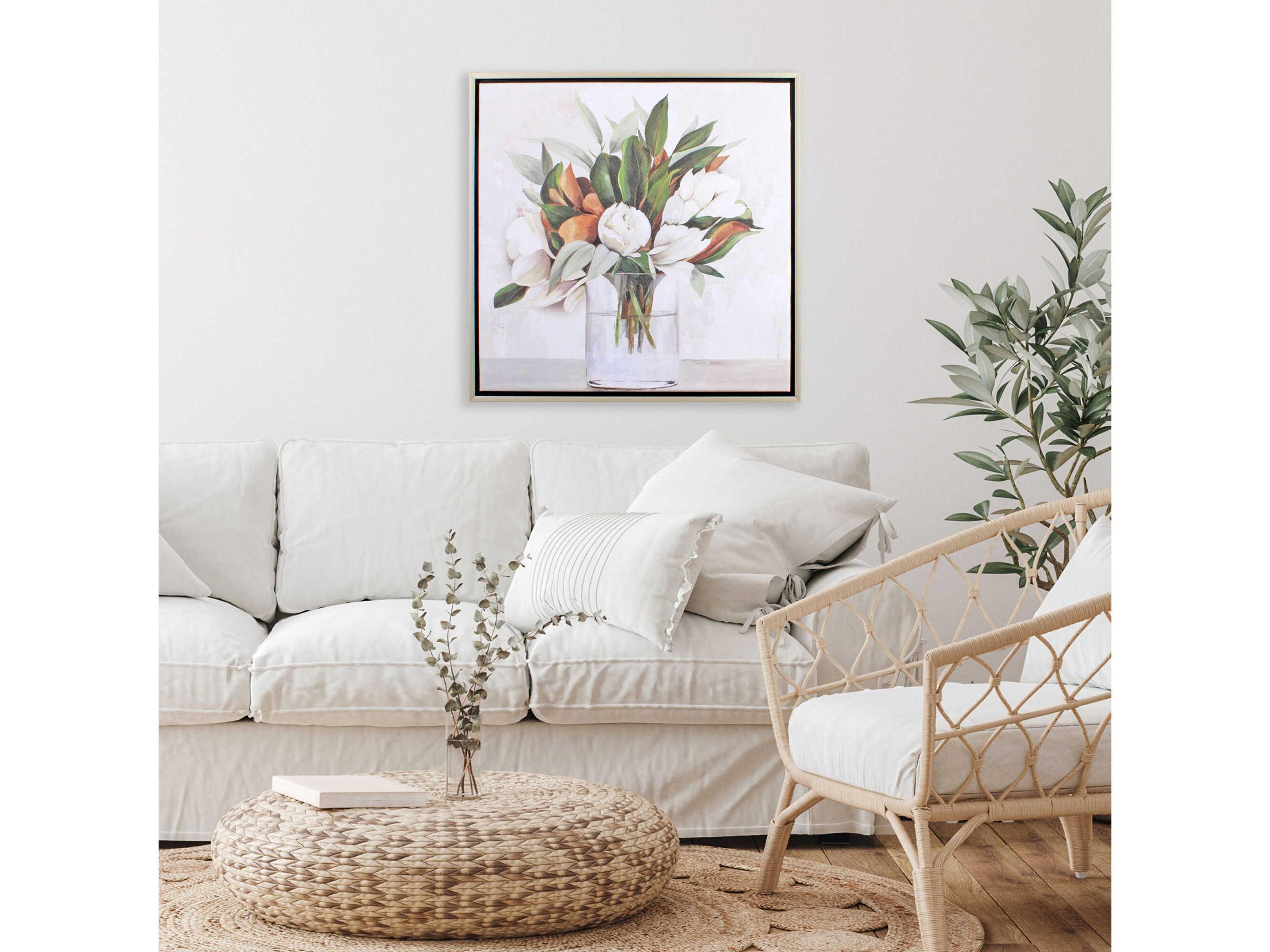 Paragon Florals Magnolia Bouquet Canvas Wall Art