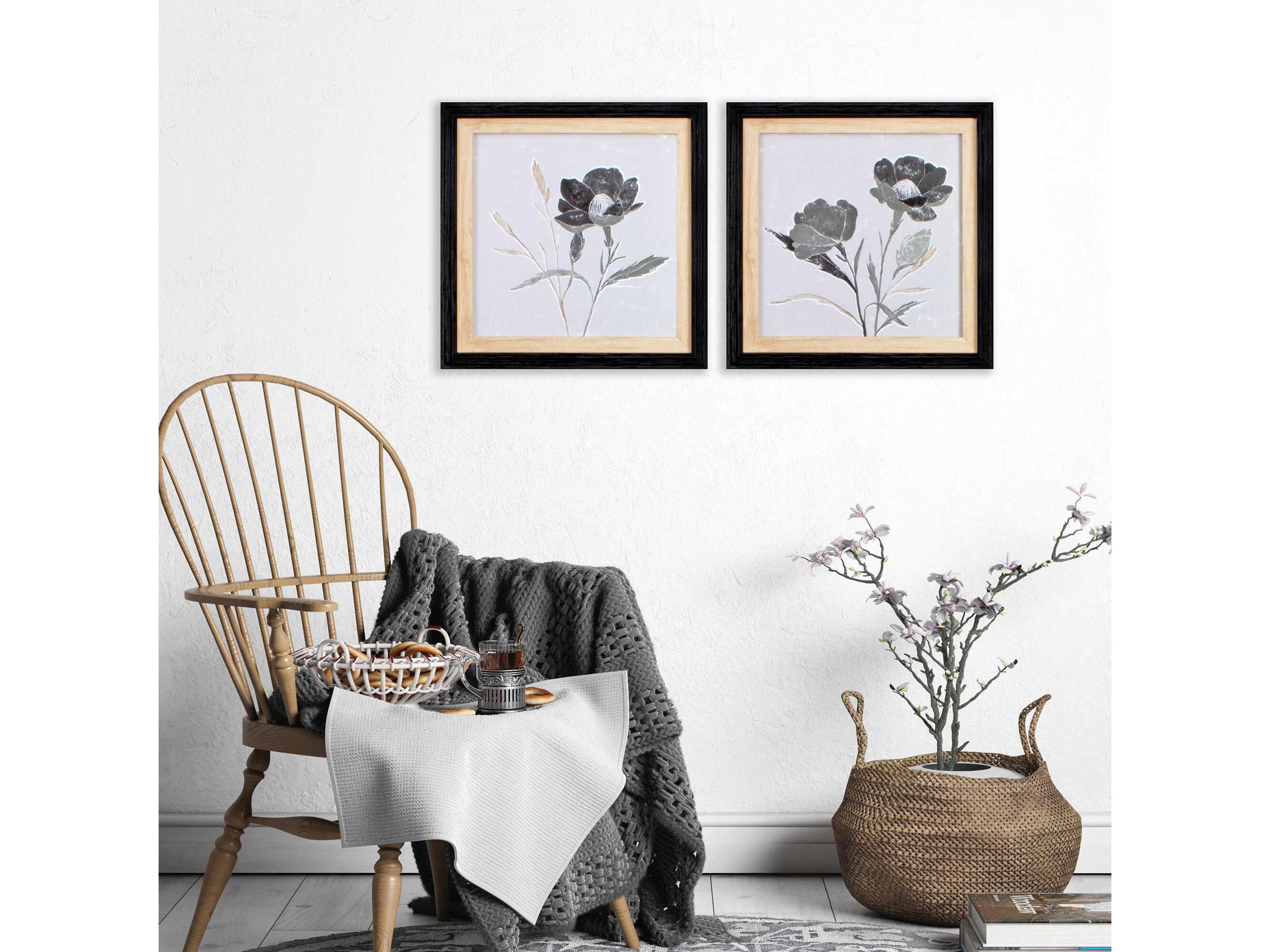 Paragon Florals Dark Ophelia Wall Art Set of 2