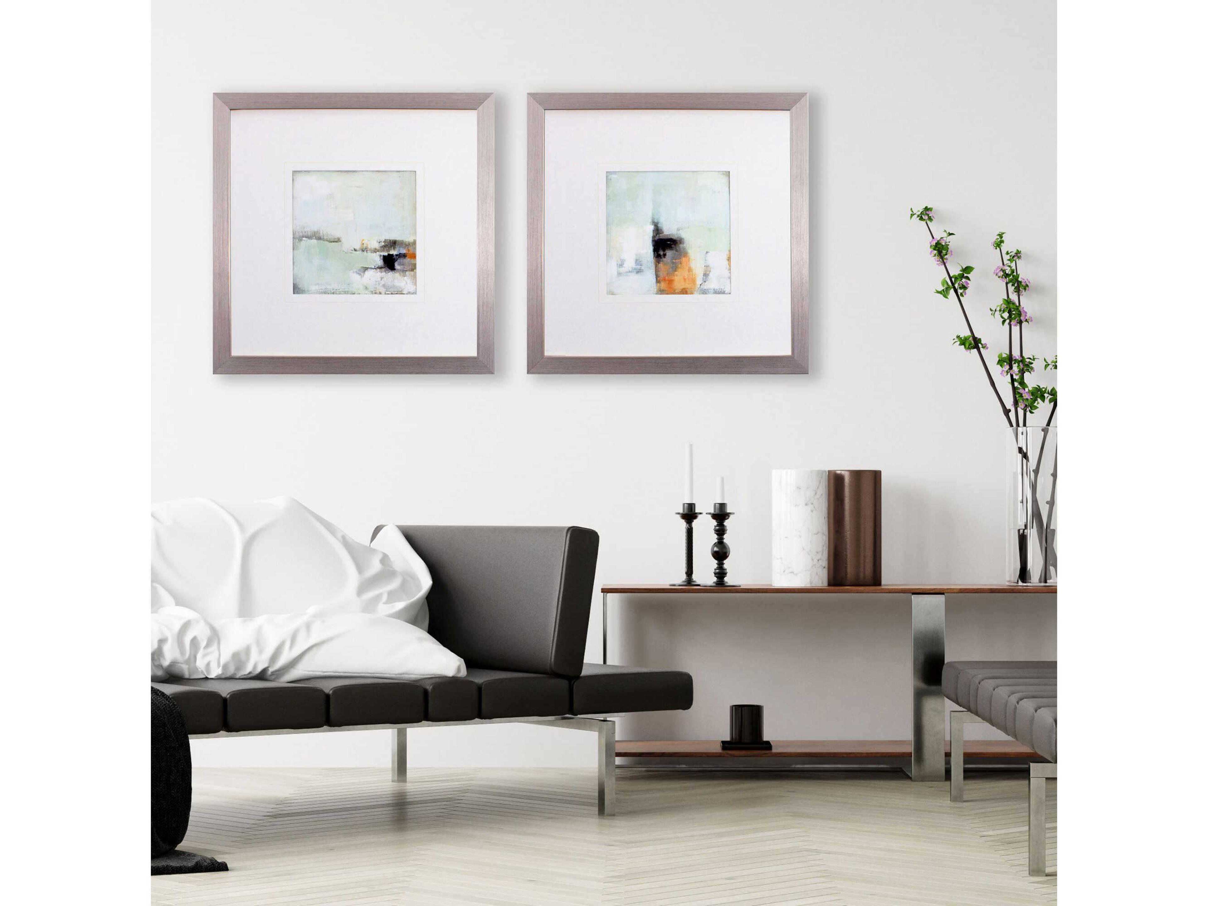 Paragon Abstract Bay View Morning Wall Art Set of 2