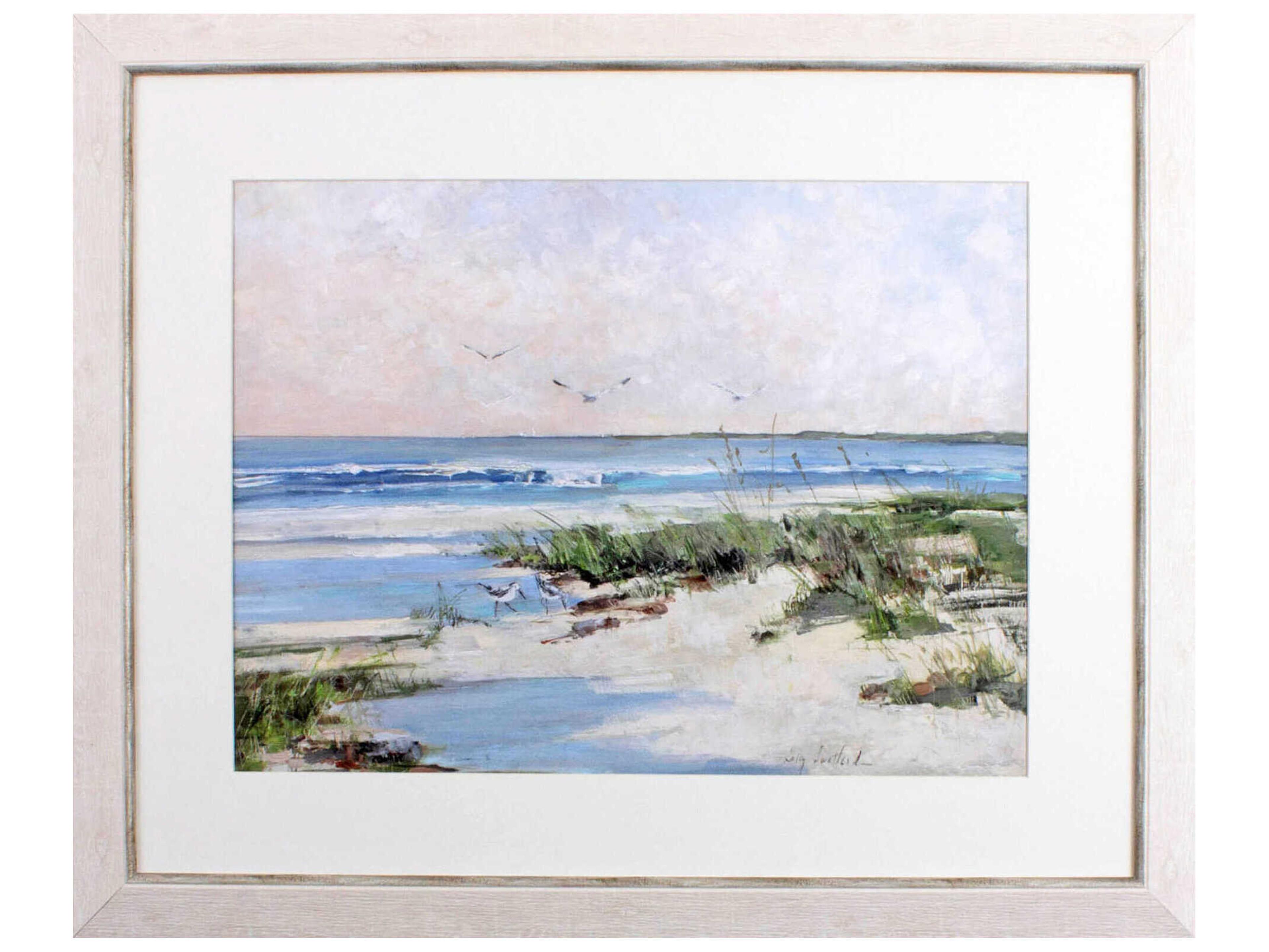 Waterside Soft Morning Sea Wall Art