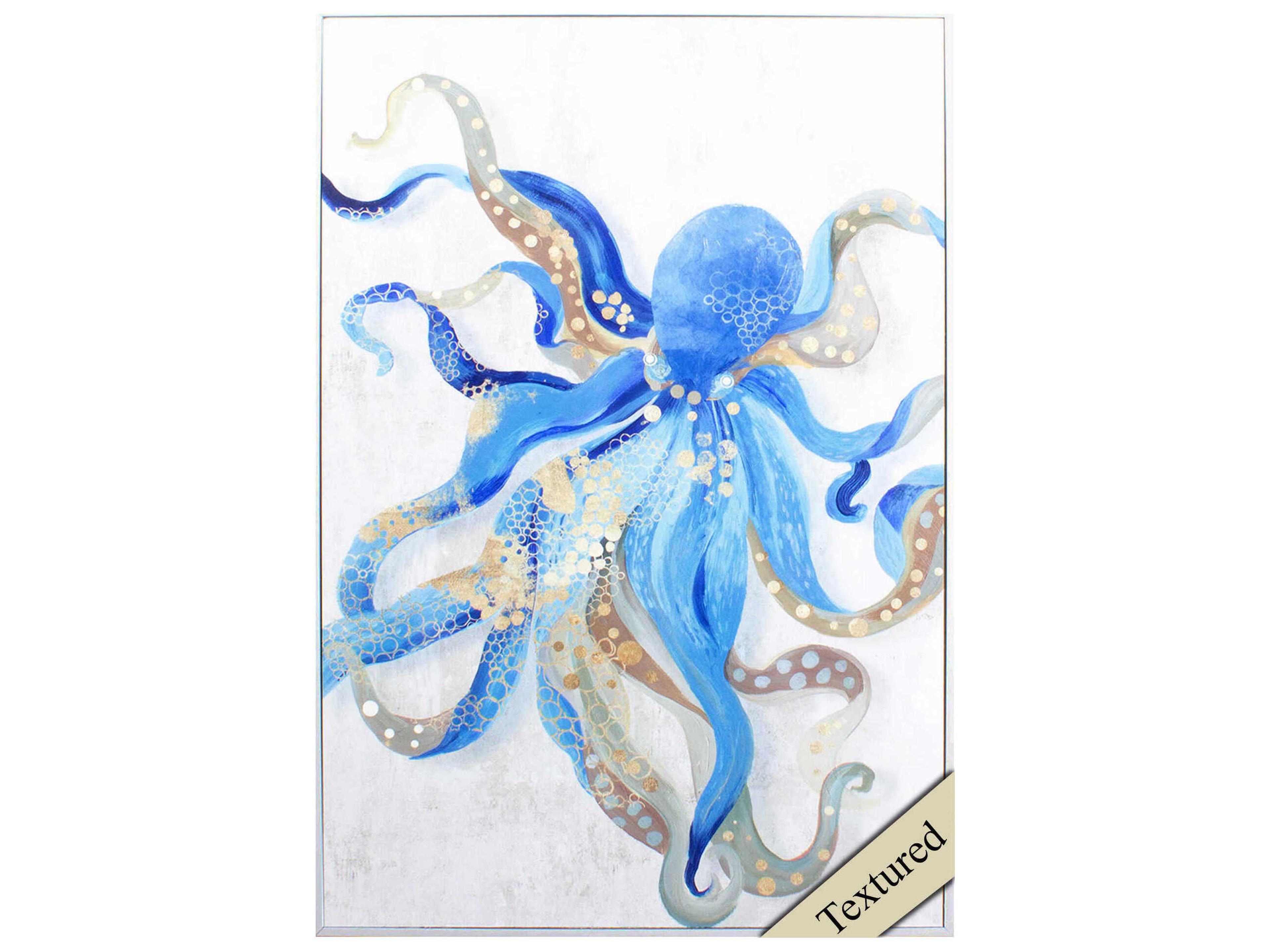 Paragon Waterside Blue Octopus Wall Art