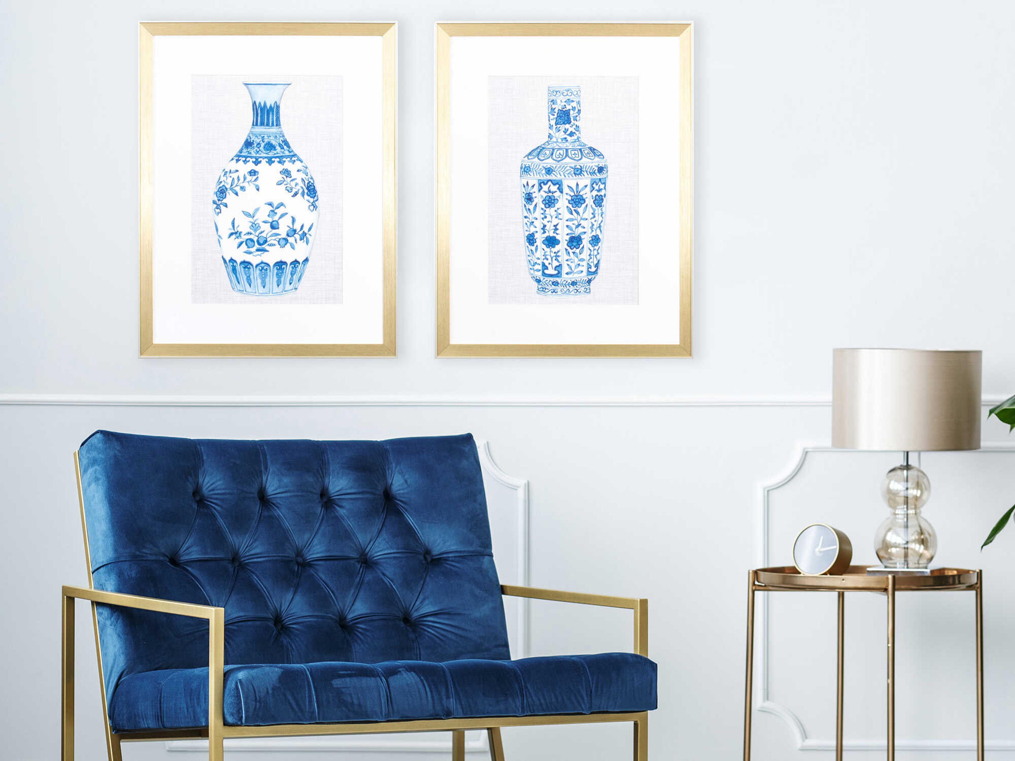 Paragon Florals Ming Vase-A Wall Art Set of 2