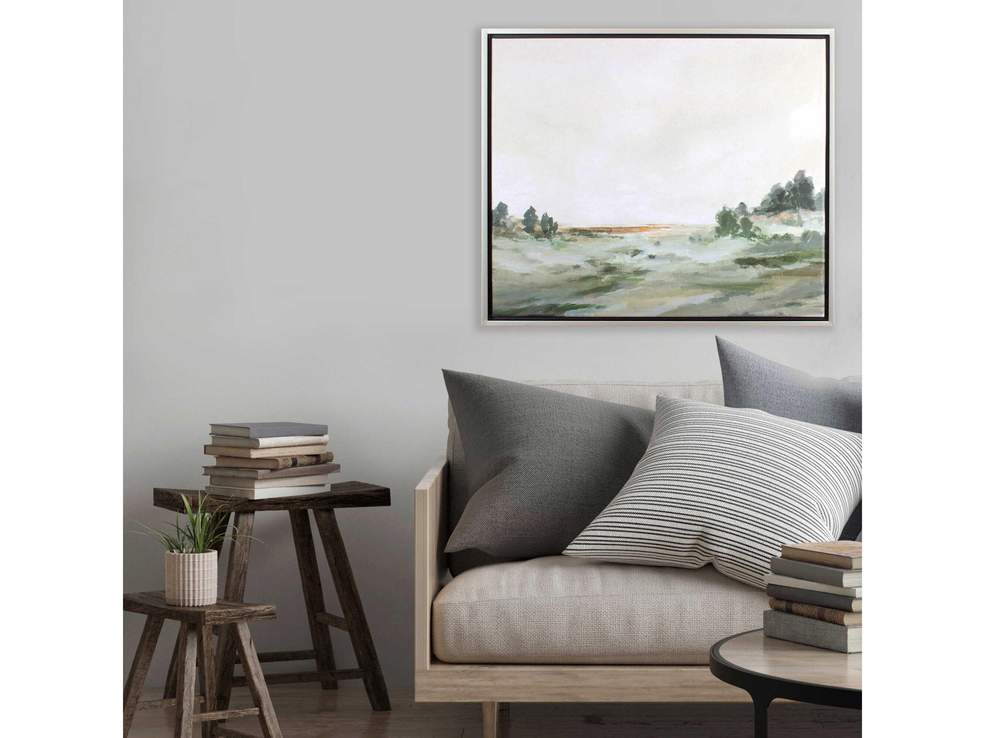 Paragon Landscapes Green Landscape Canvas Wall Art