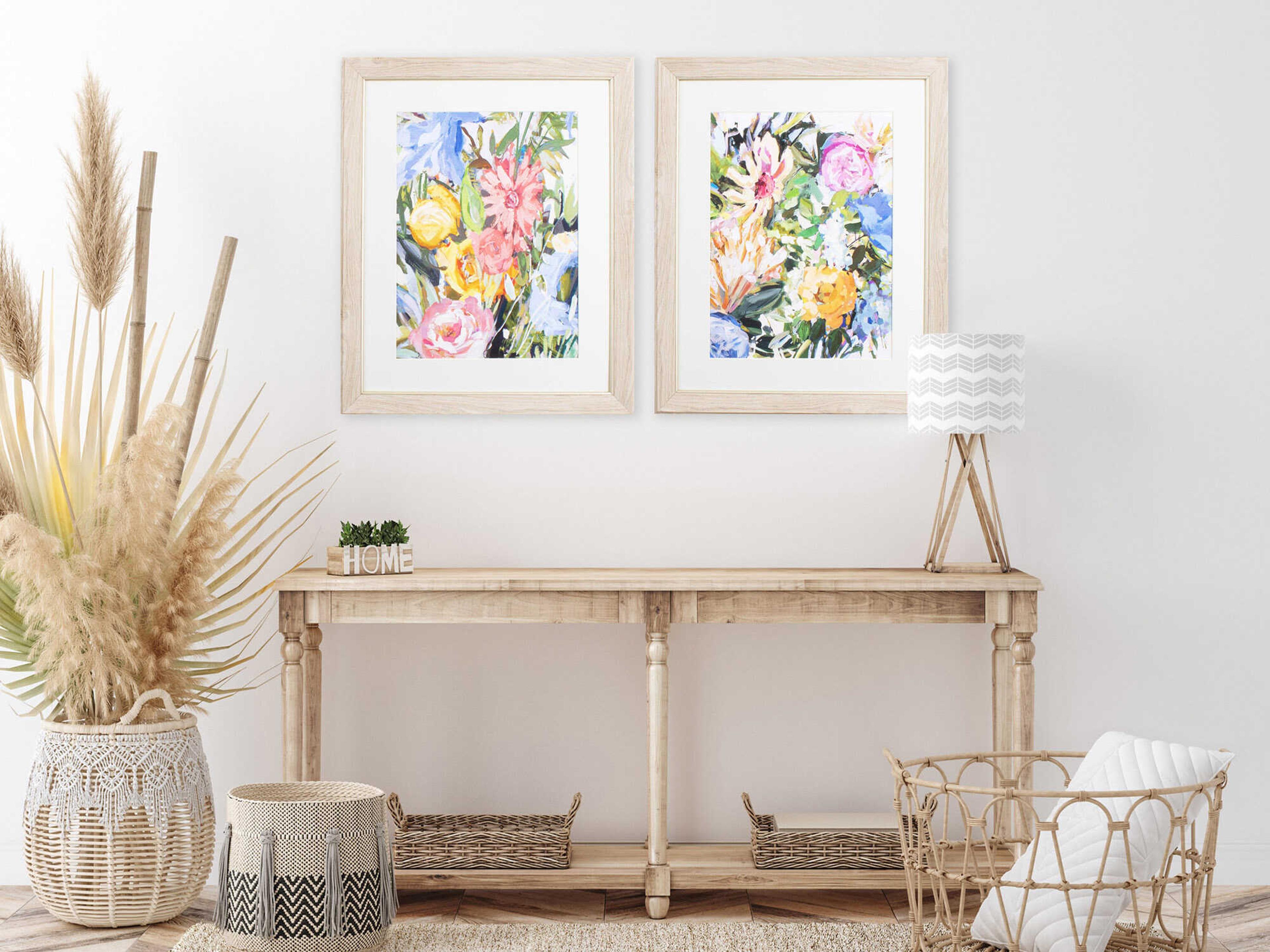 Paragon Florals Flora Botanic Wall Art Set of 2