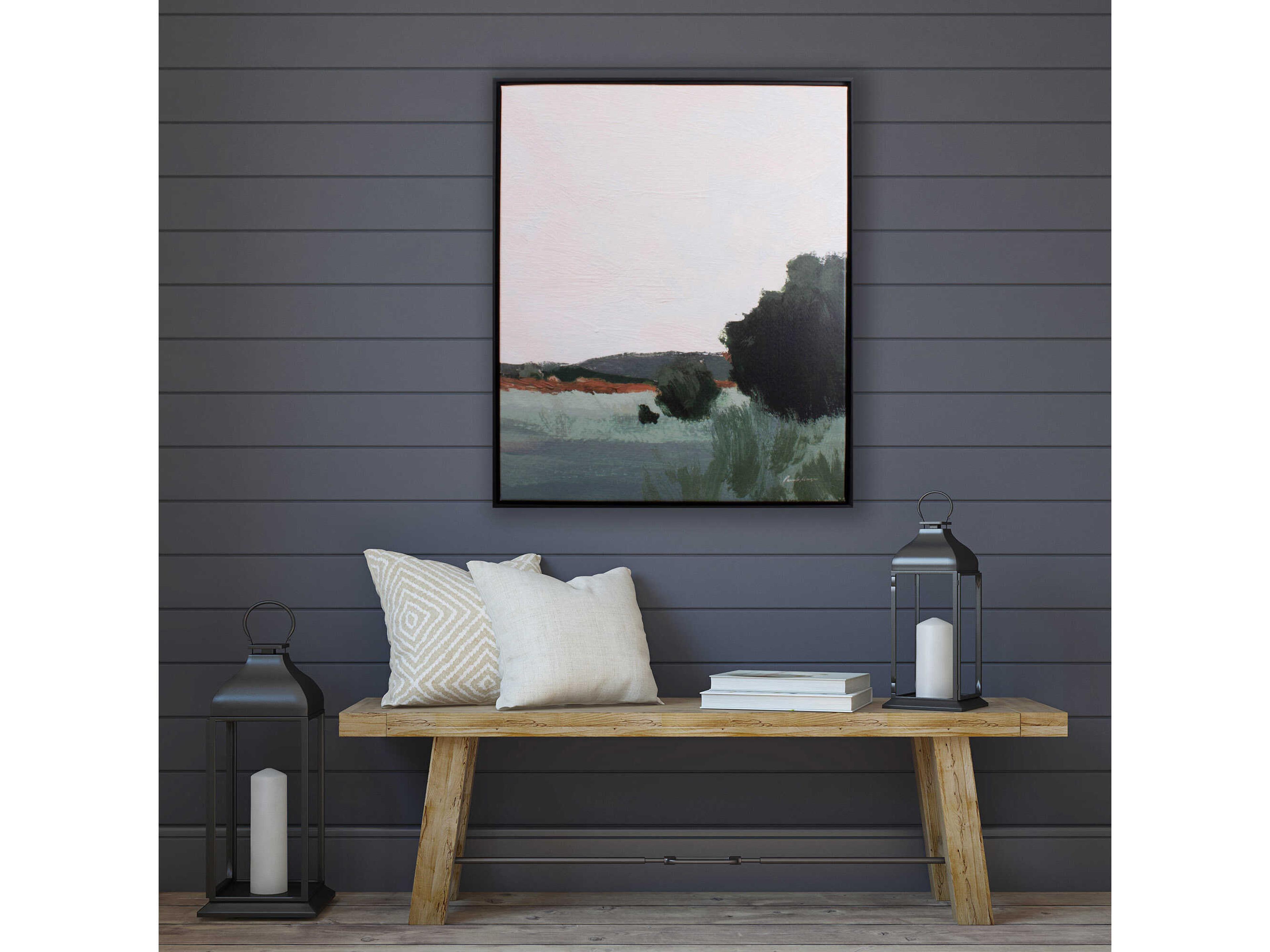 Paragon Landscapes Desert Green-II Canvas Wall Art