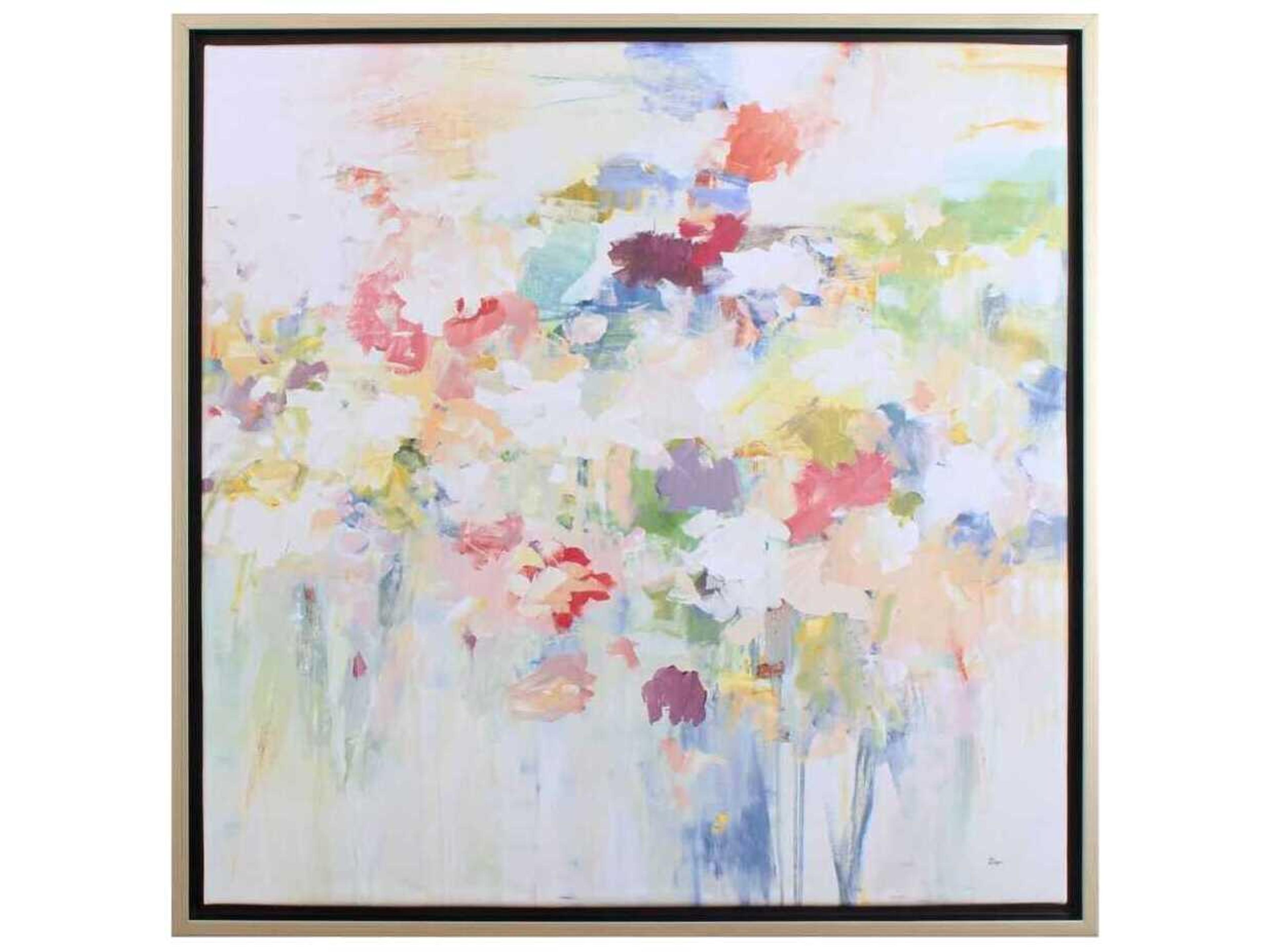 Paragon Florals Floral Burst Abstract Canvas Wall Art