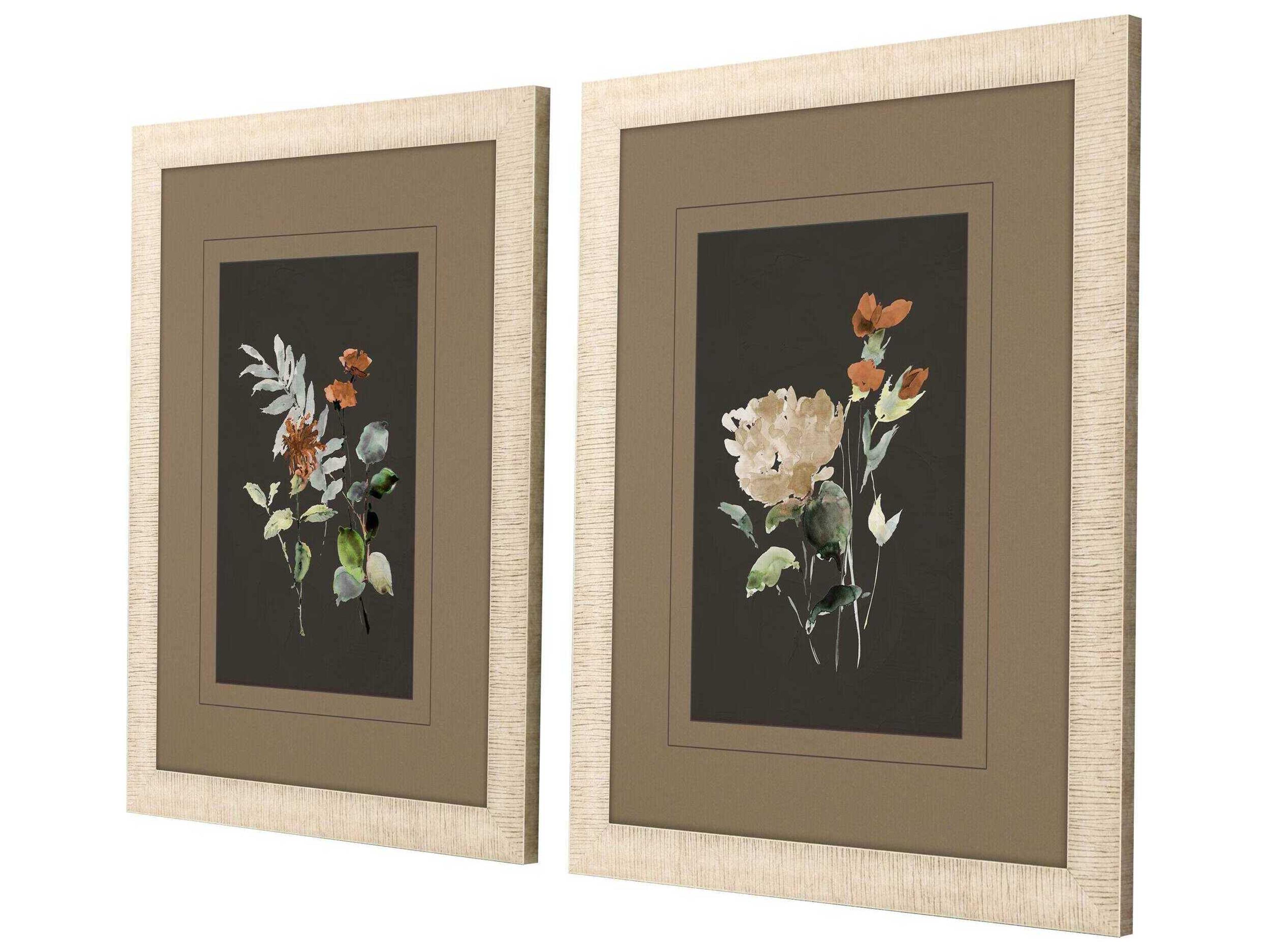 Paragon Florals Elegant Wildflowers Wall Art Set of 2