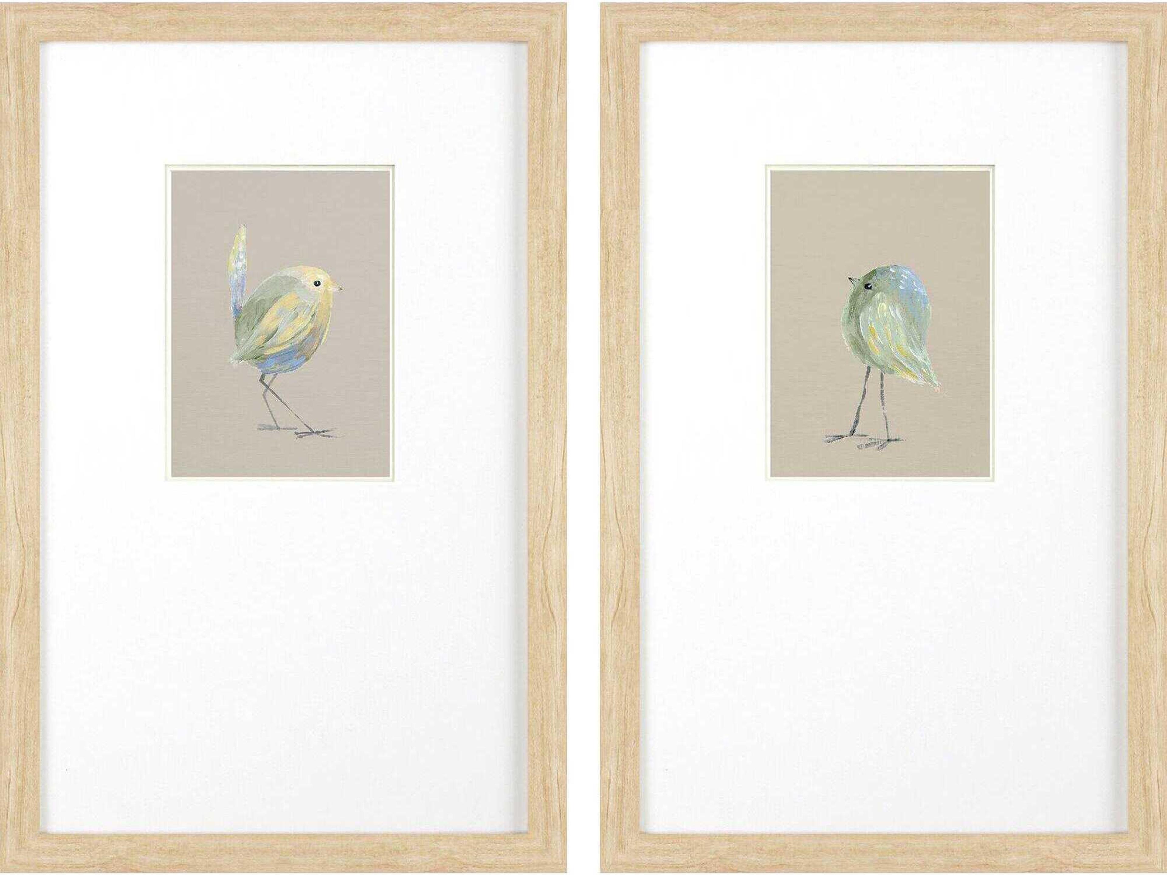 Animals Sweet Chickadee Wall Art Set of 2
