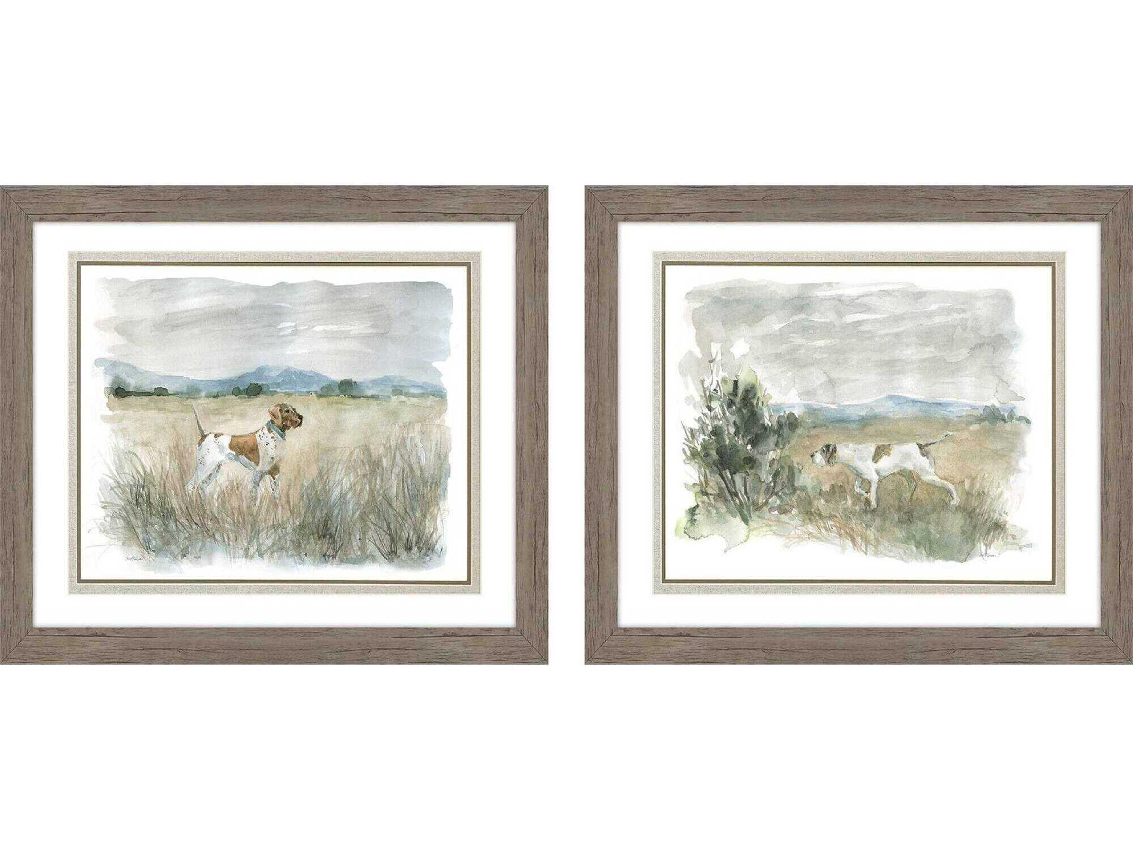 Animals Lookout on Point Wall Art Set of 2