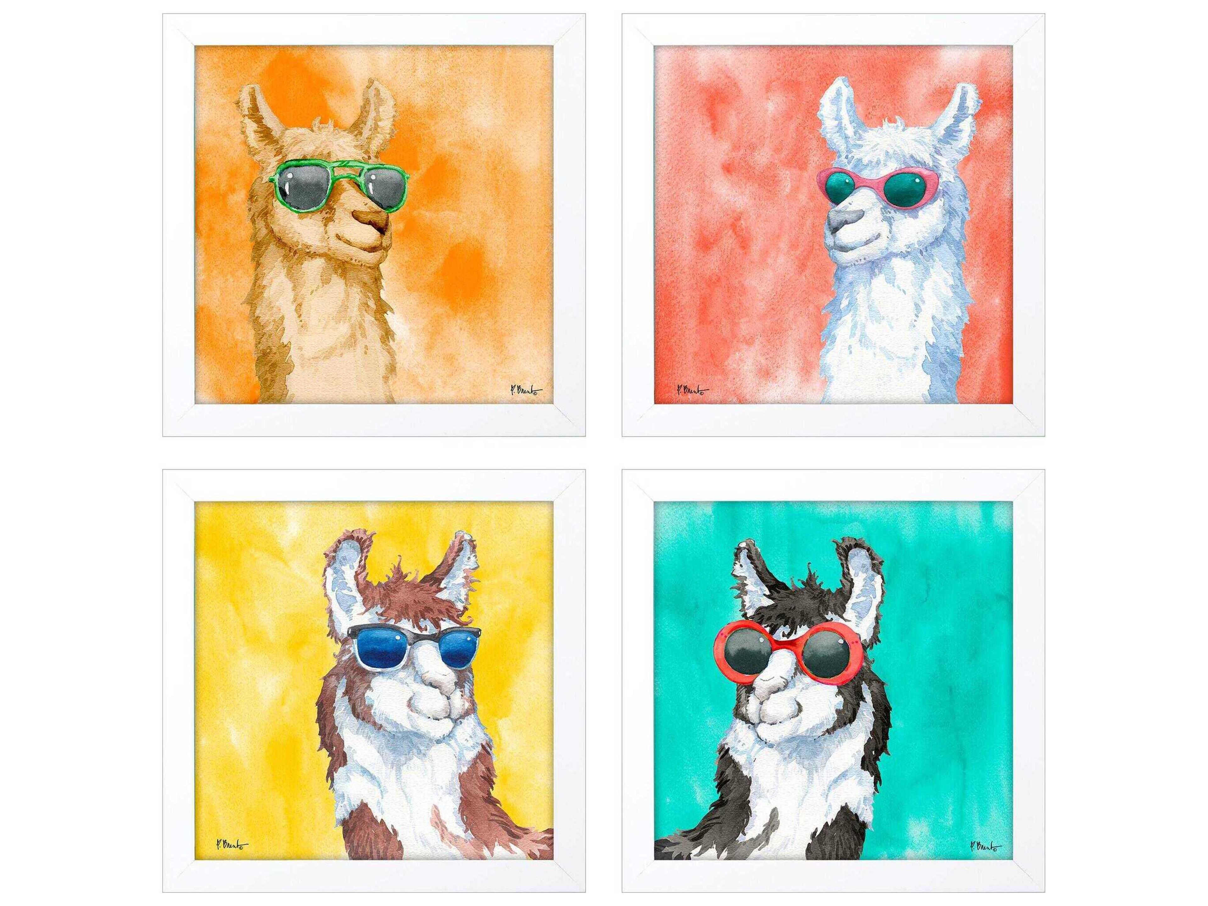 Animals Sunny Farm Wall Art Set of 4