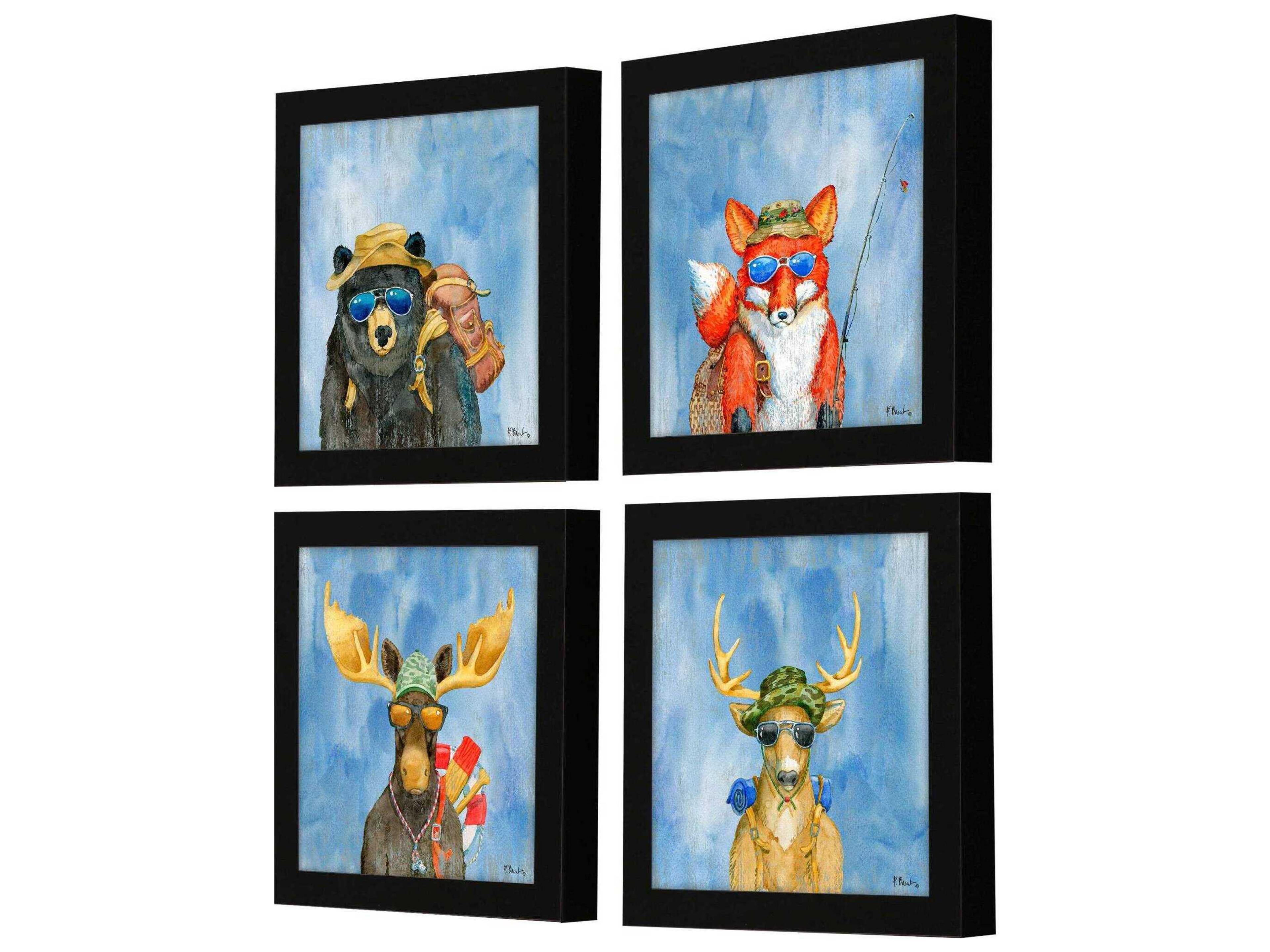 Paragon Animals Scout Camp Wall Art Set of 4