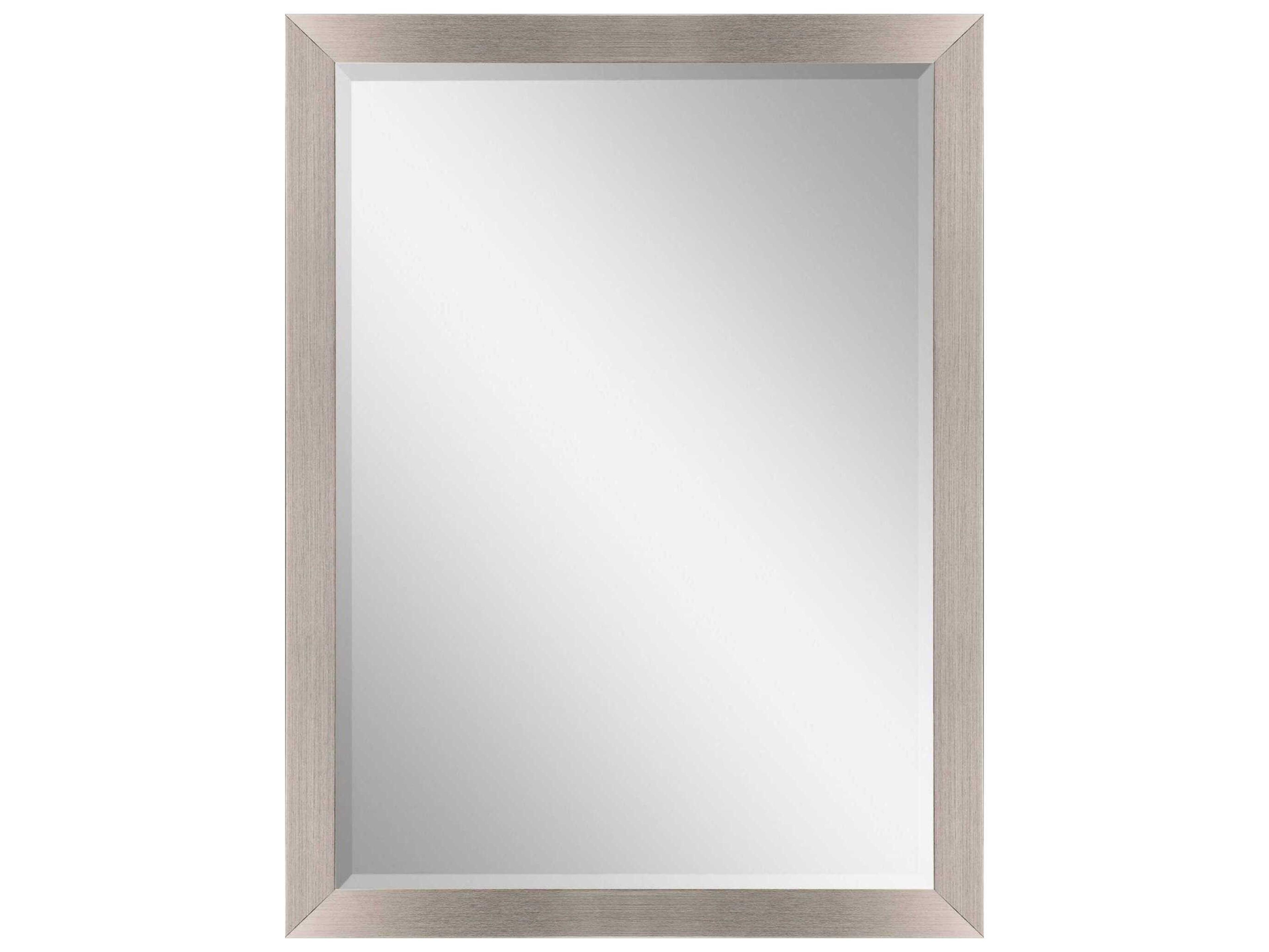 Metallic Rectangular Wall Mirror