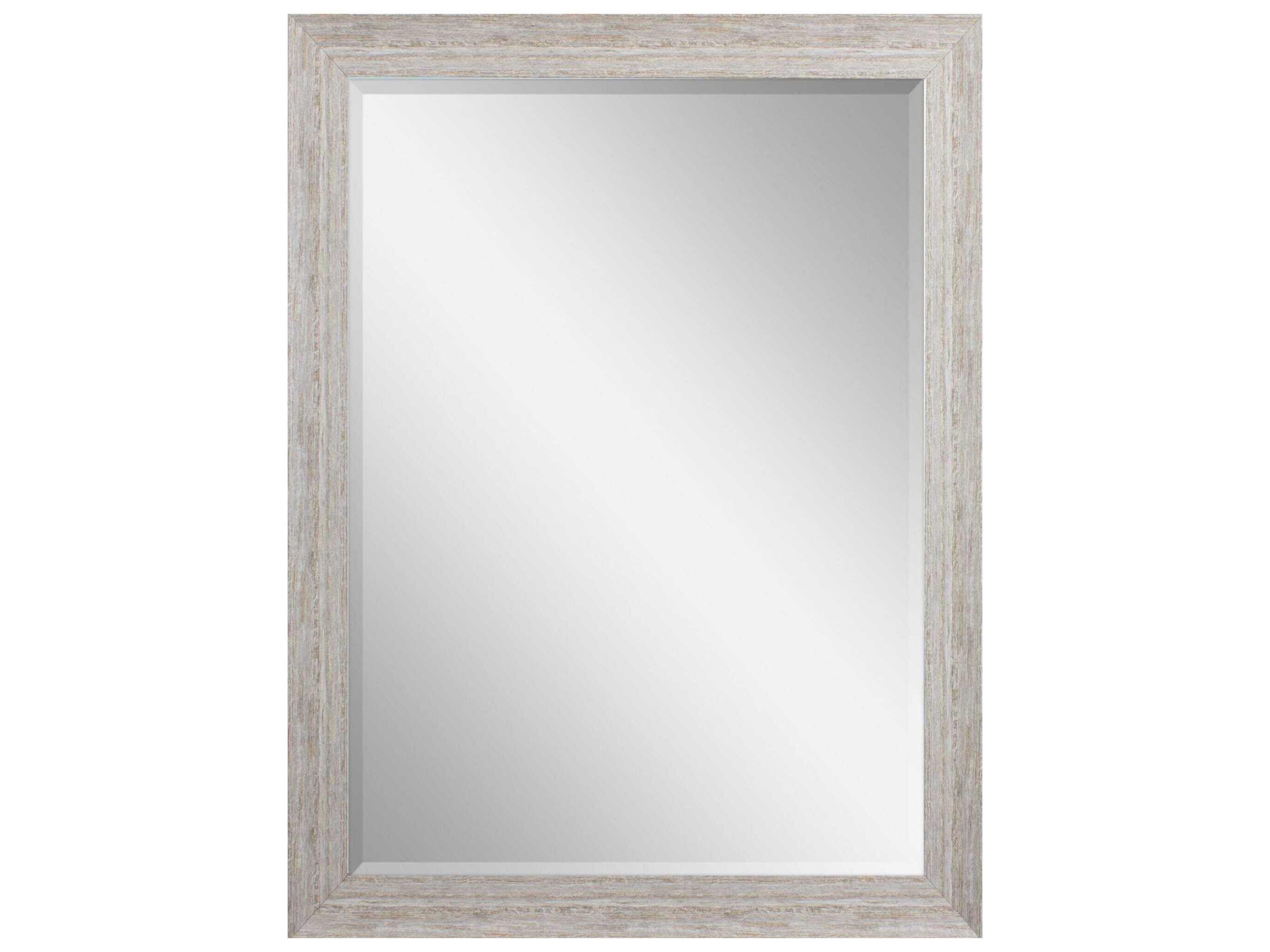 Beige Rectangular Wall Mirror