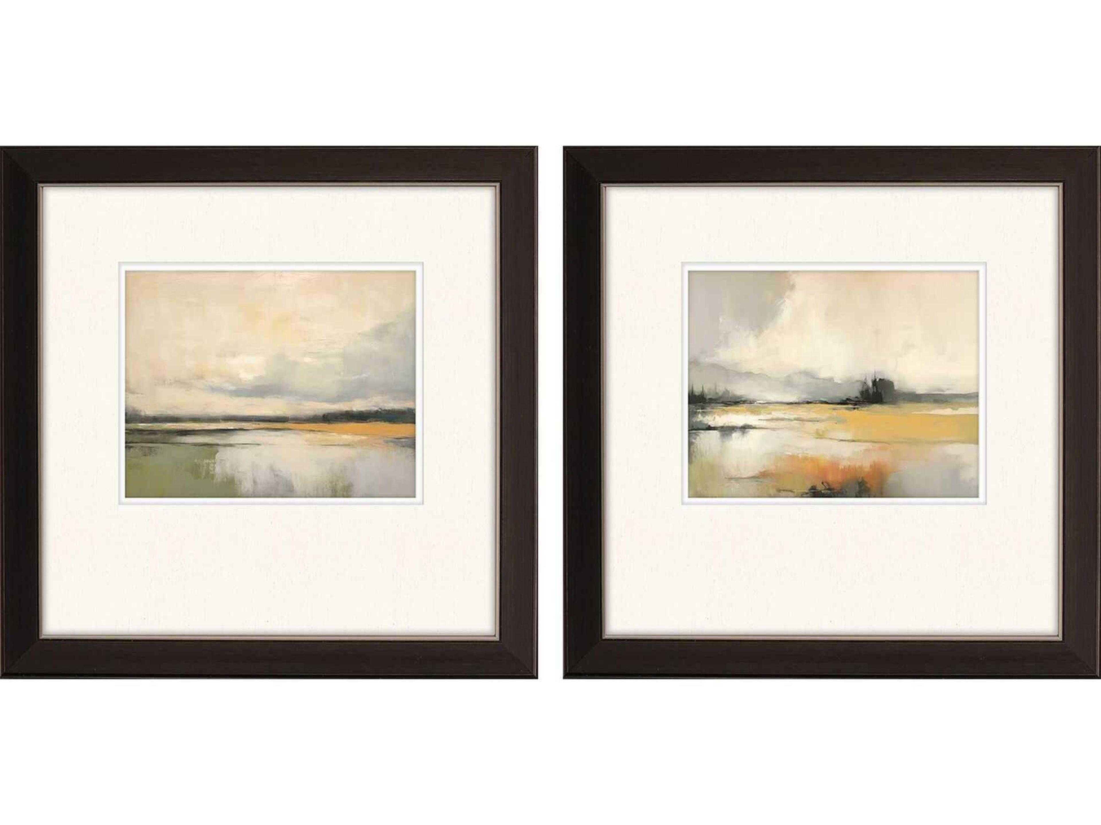 Waterside Silent Landscape-I Wall Art Set of 2